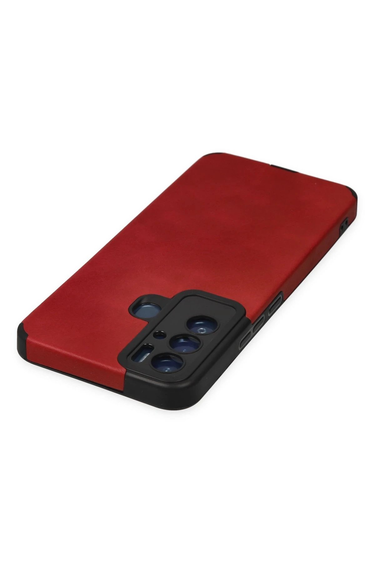 Newface Tecno Pova Neo Kılıf Loop Deri Silikon - Kırmızı