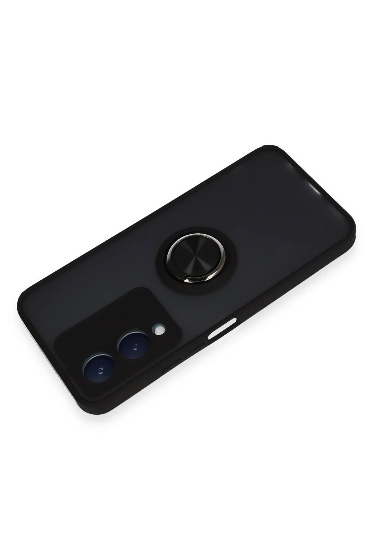 Newface Vivo Y17S Kılıf Montreal Yüzüklü Silikon Kapak - Siyah