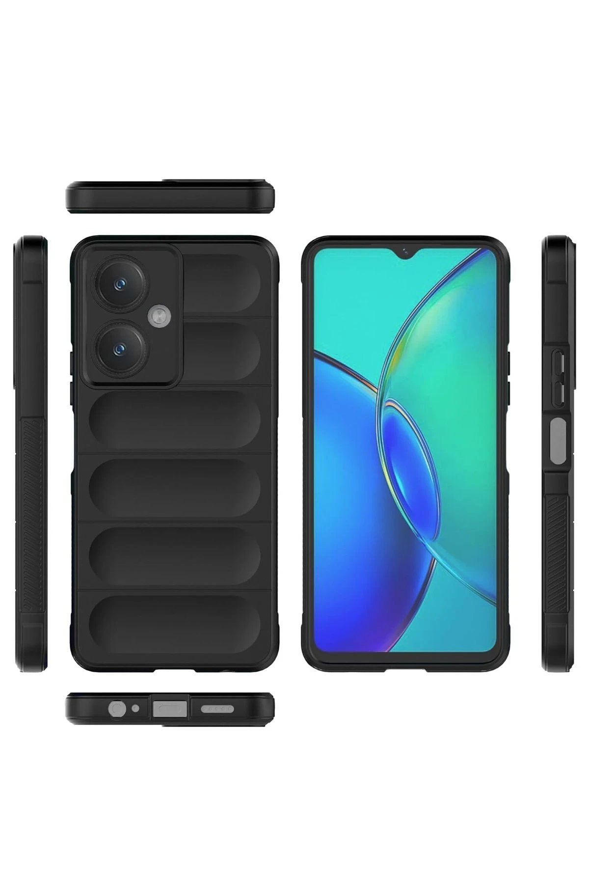 Newface Vivo Y27 Kılıf Optimum Silikon - Siyah