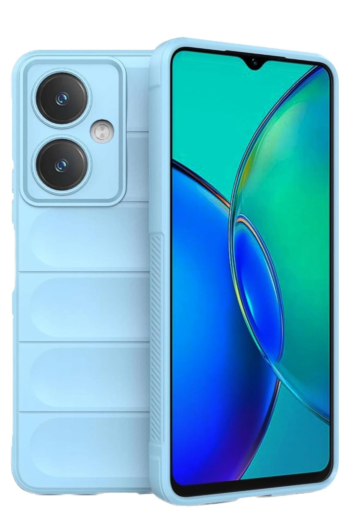 Newface Vivo Y27 Kılıf Optimum Silikon - Sky Blue