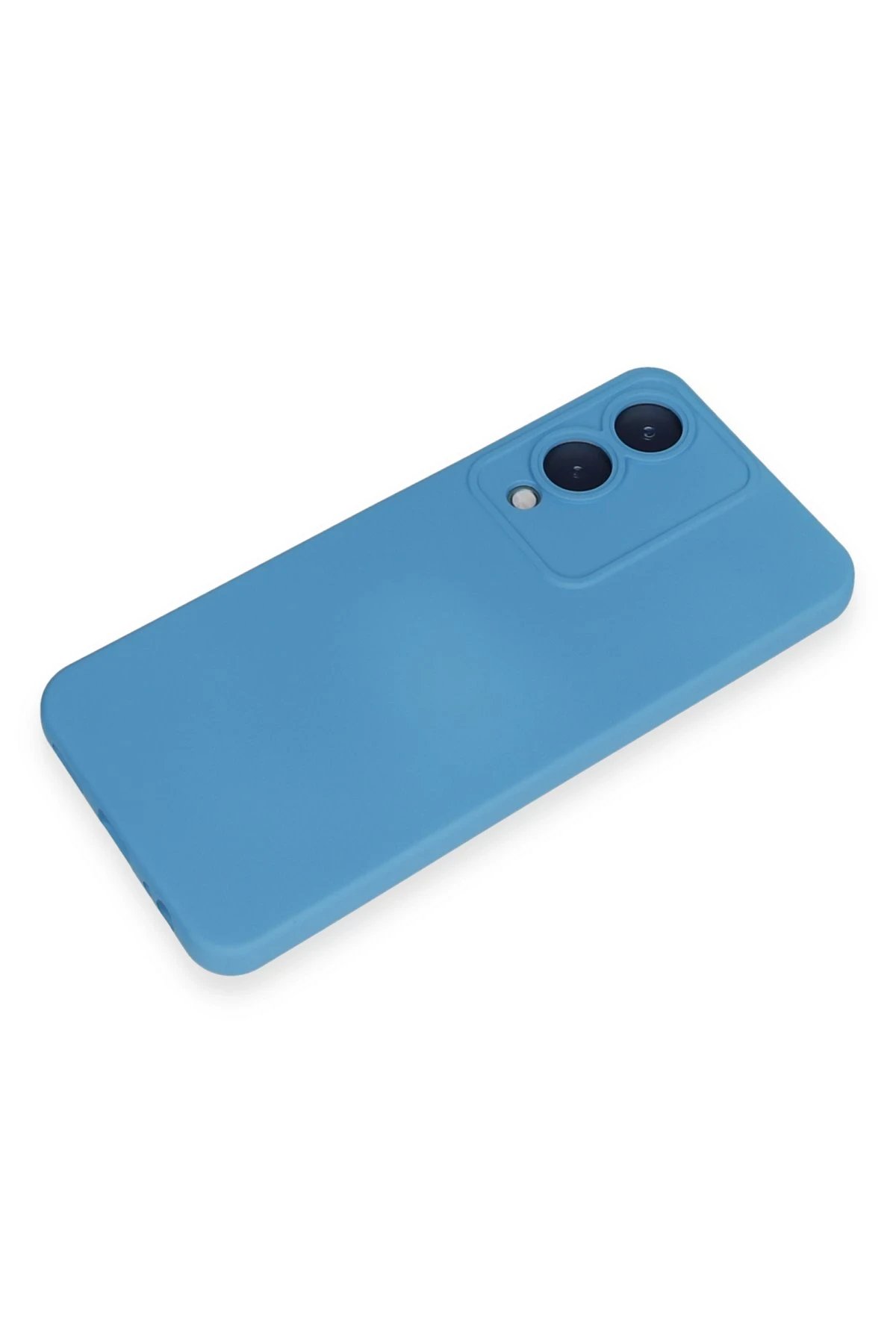 Newface Vivo Y17S Kılıf Nano içi Kadife Silikon - Mavi