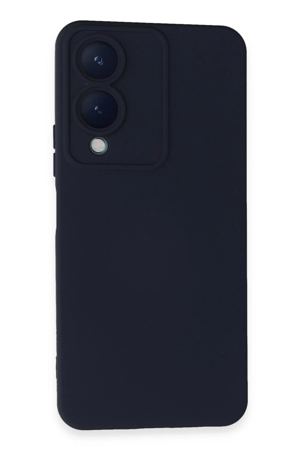 Newface Vivo Y17S Kılıf Nano içi Kadife Silikon - Lacivert