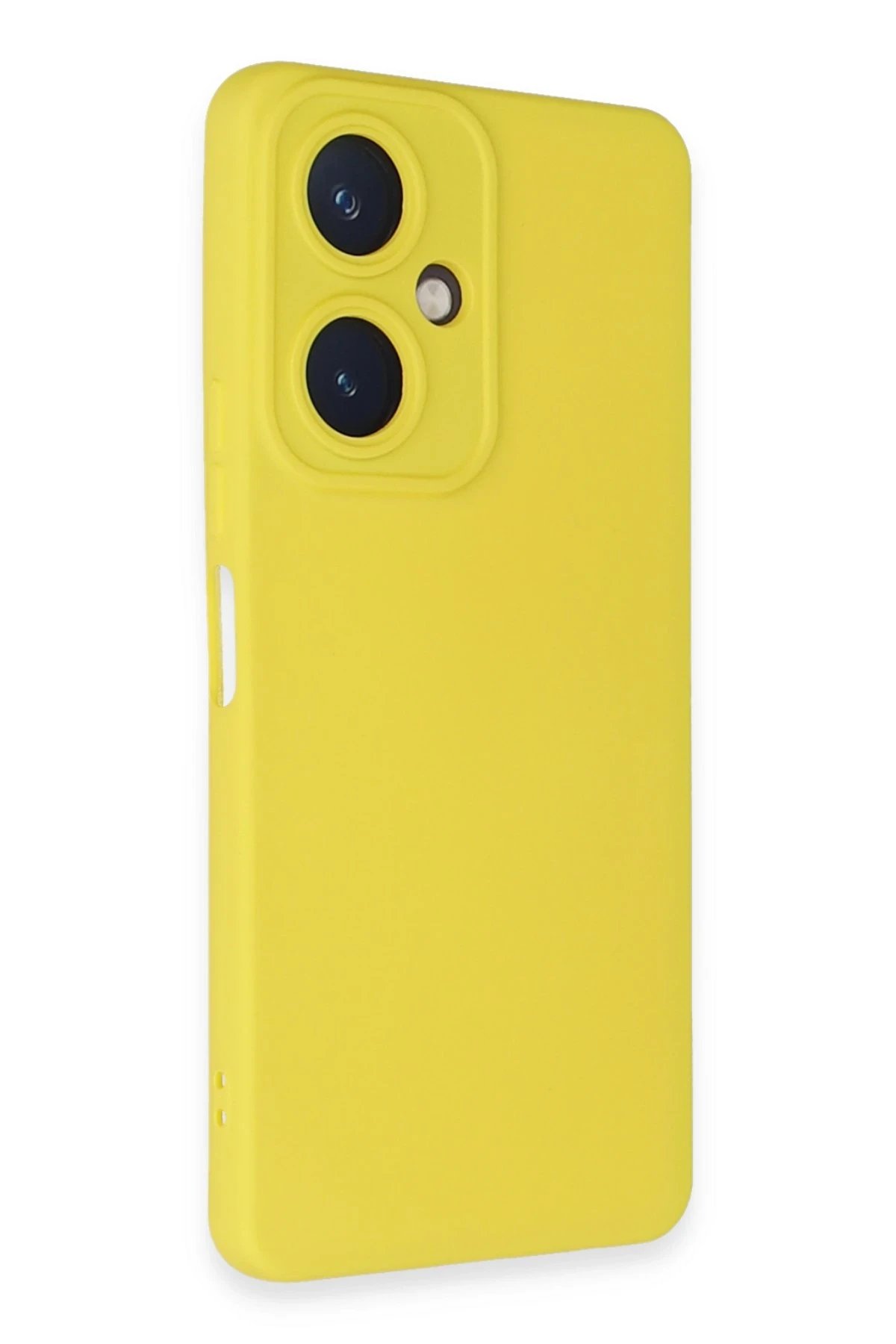 Newface Vivo Y27 Kılıf Nano içi Kadife Silikon - Sarı