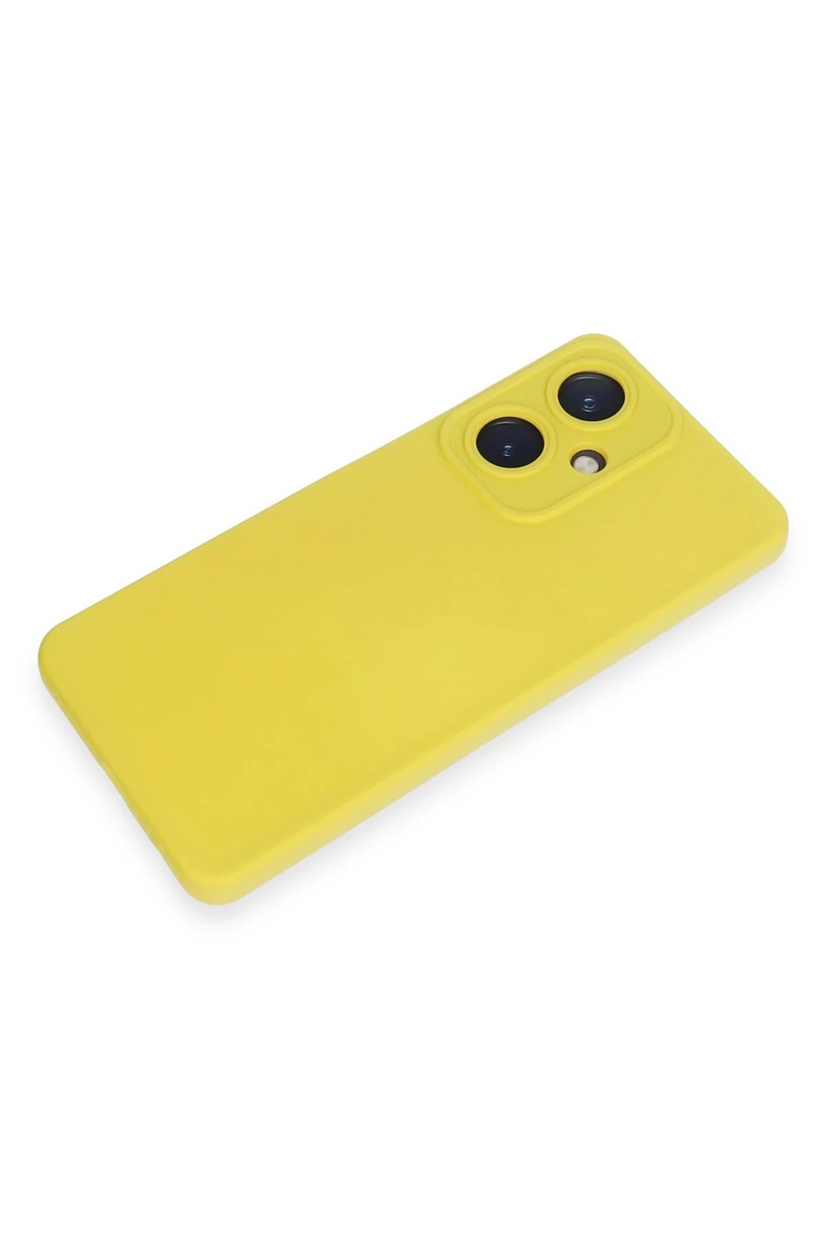 Newface Vivo Y27 Kılıf Nano içi Kadife Silikon - Sarı