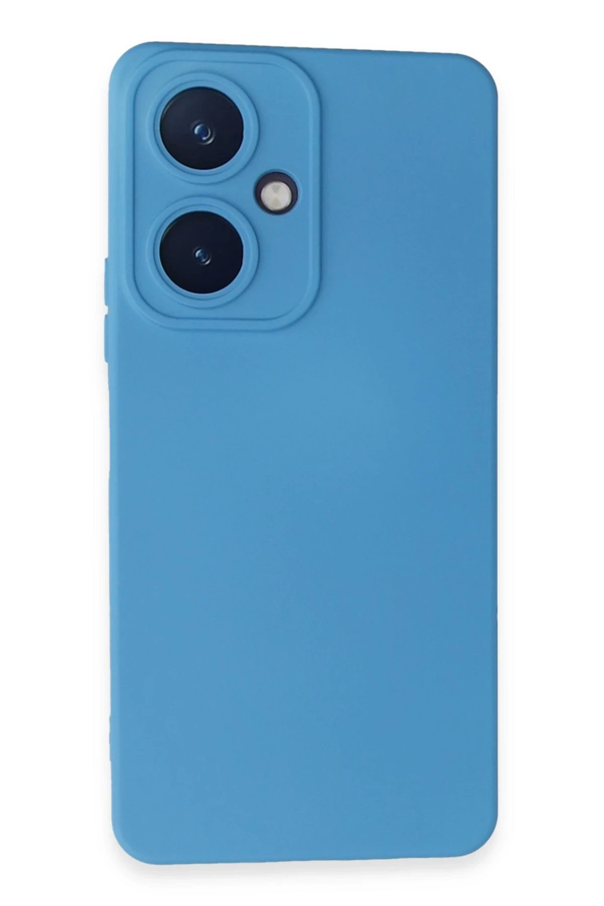 Newface Vivo Y27 Kılıf Nano içi Kadife Silikon - Mavi