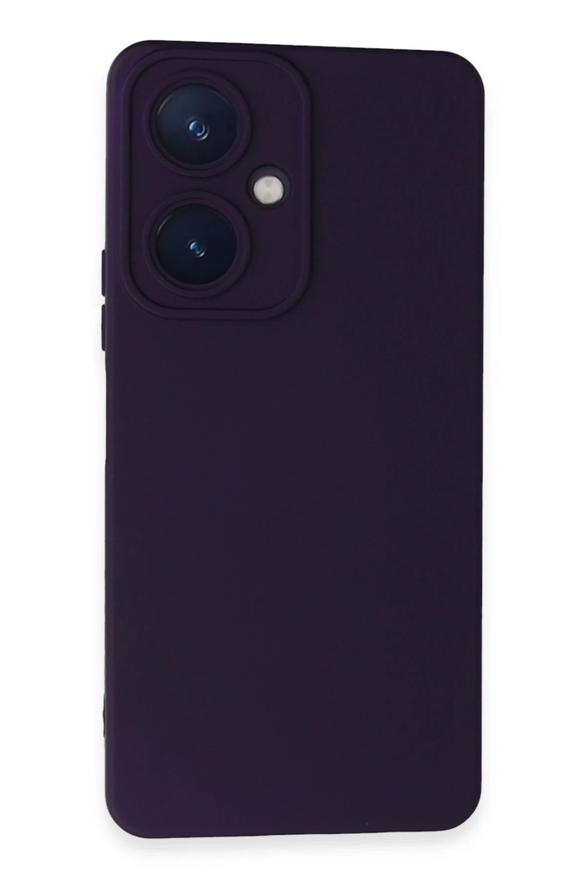 Newface Vivo Y27 Kılıf Nano içi Kadife Silikon - Mor