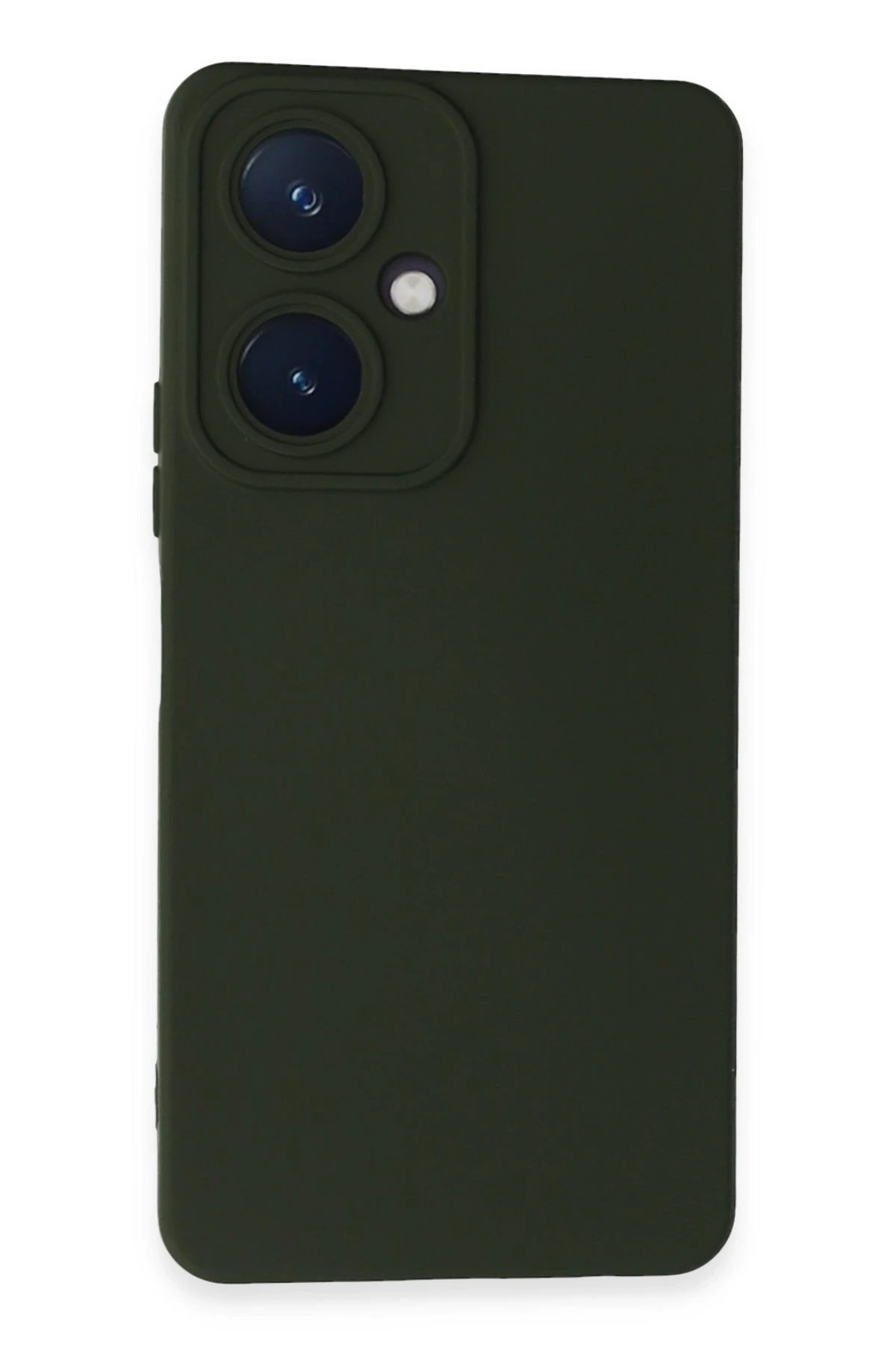 Newface Vivo Y27 Kılıf Nano içi Kadife Silikon - Koyu Yeşil