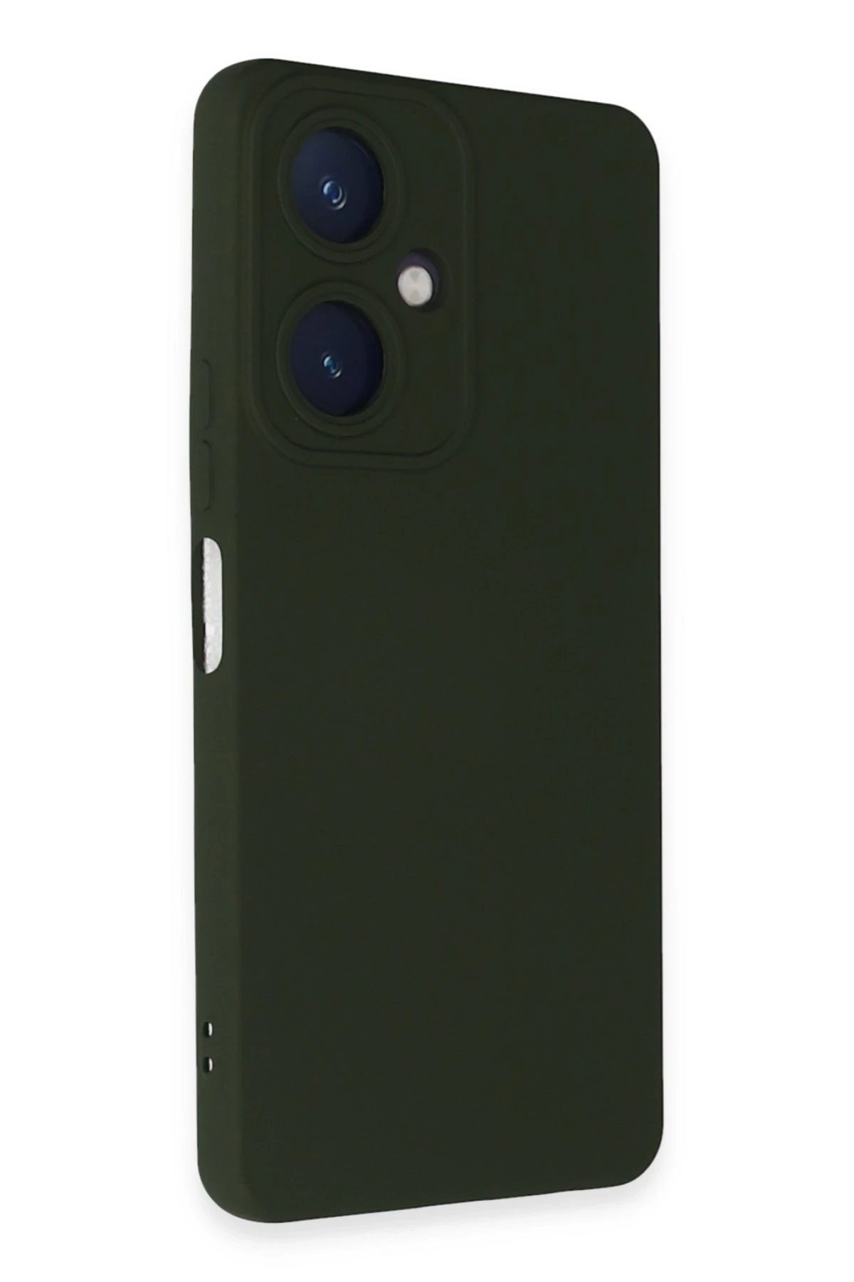 Newface Vivo Y27 Kılıf Nano içi Kadife Silikon - Koyu Yeşil