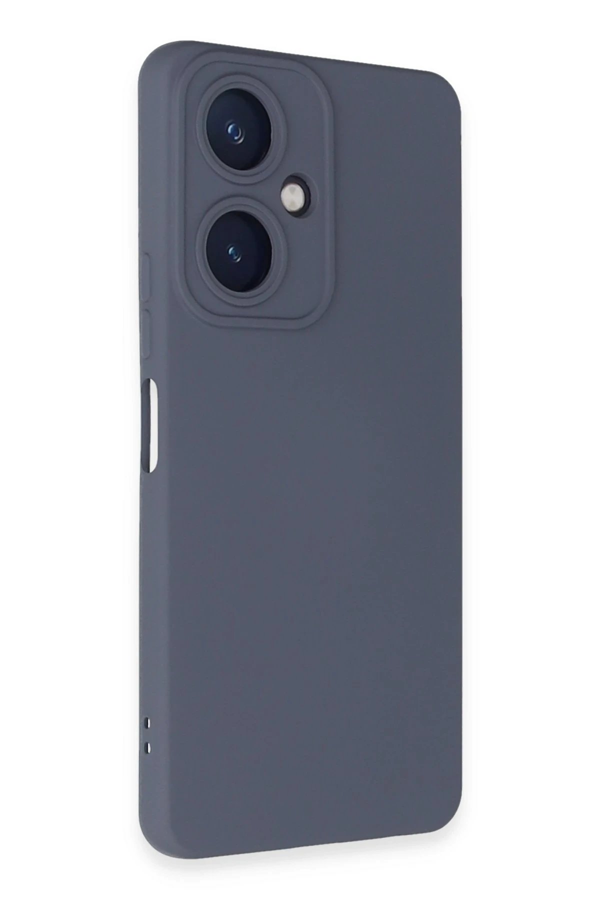 Newface Vivo Y27 Kılıf Nano içi Kadife Silikon - Gri