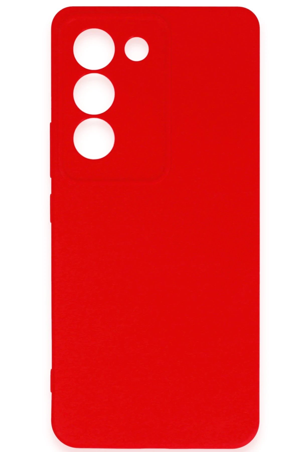 Newface Vivo V30 Lite 4G Kılıf First Silikon - Kırmızı