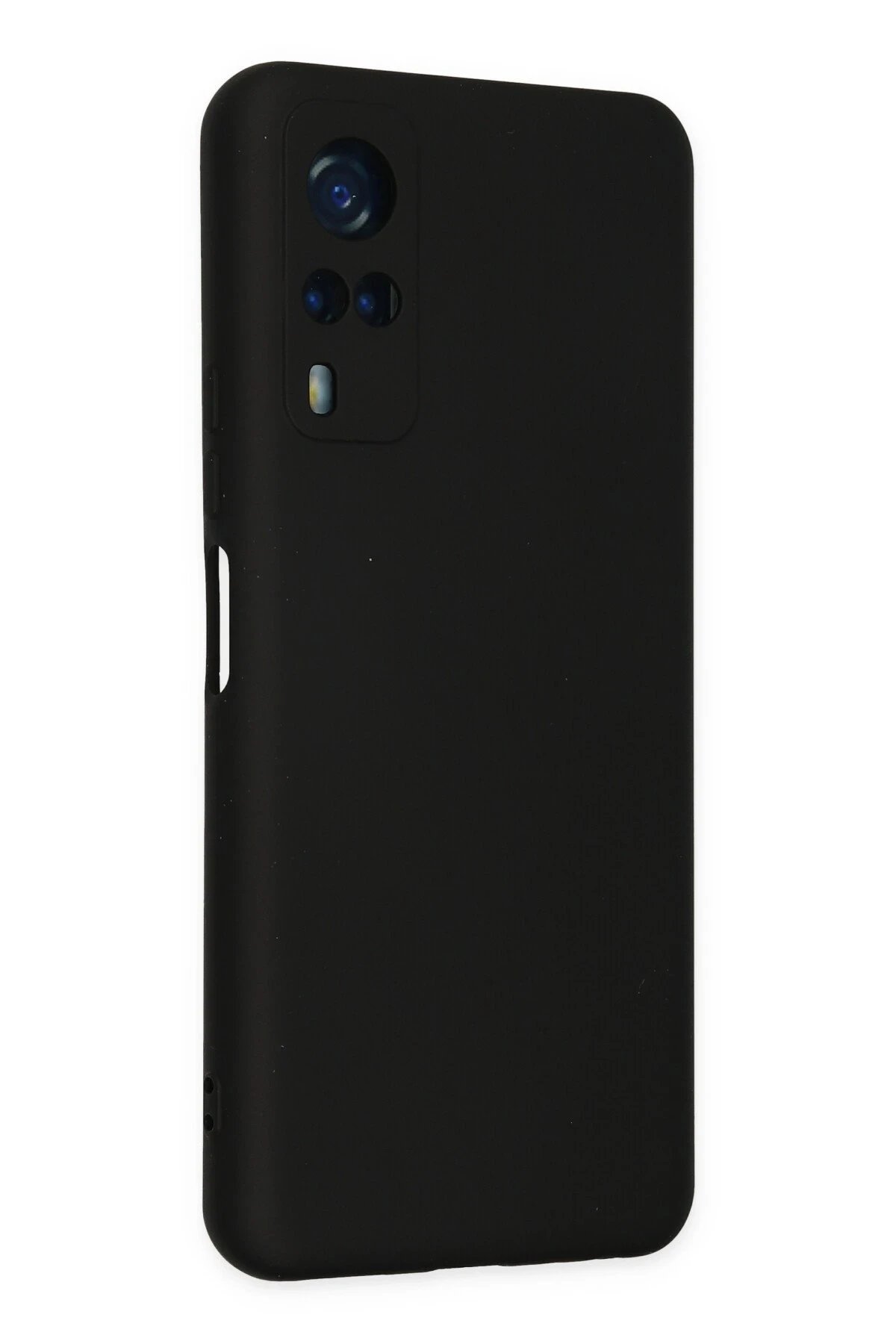 Newface Vivo Y53S Kılıf Nano içi Kadife Silikon - Siyah