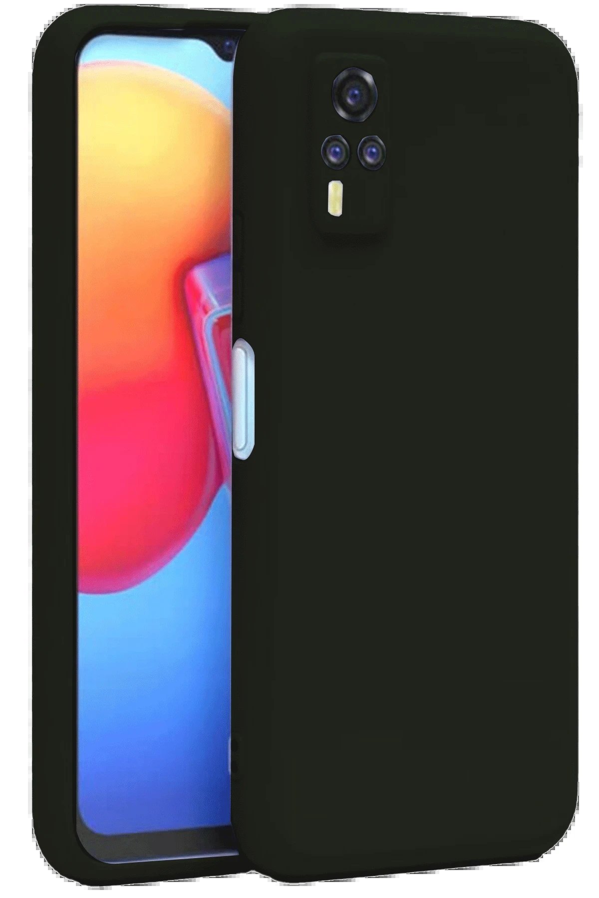 Newface Vivo Y53S Kılıf Nano içi Kadife Silikon - Siyah