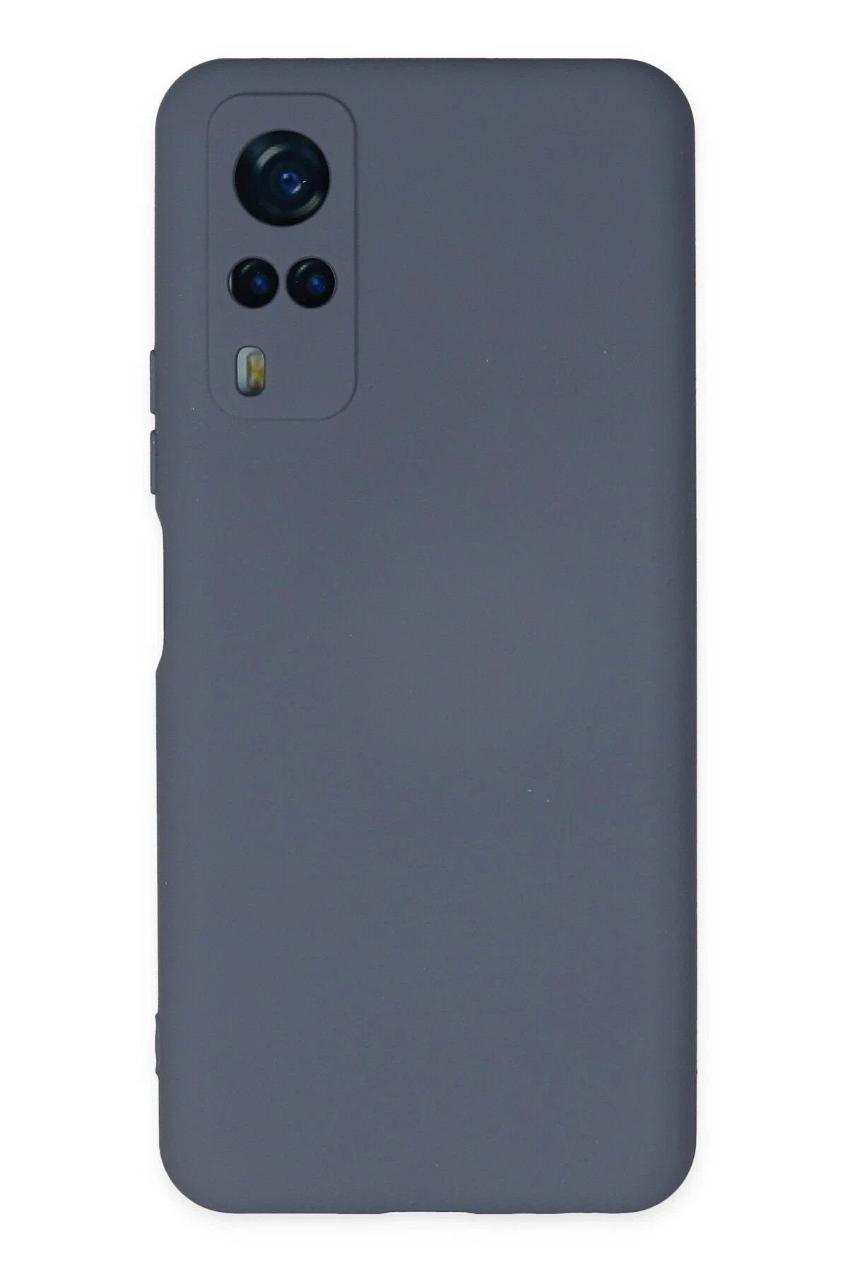 Newface Vivo Y53S Kılıf Nano içi Kadife Silikon - Gri