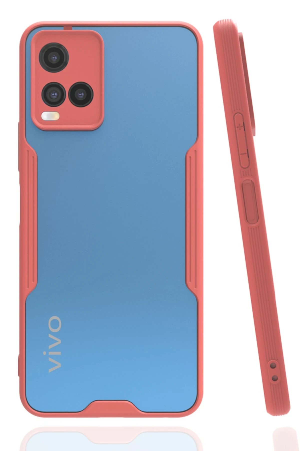 Newface Vivo Y21S Kılıf Platin Silikon - Pembe