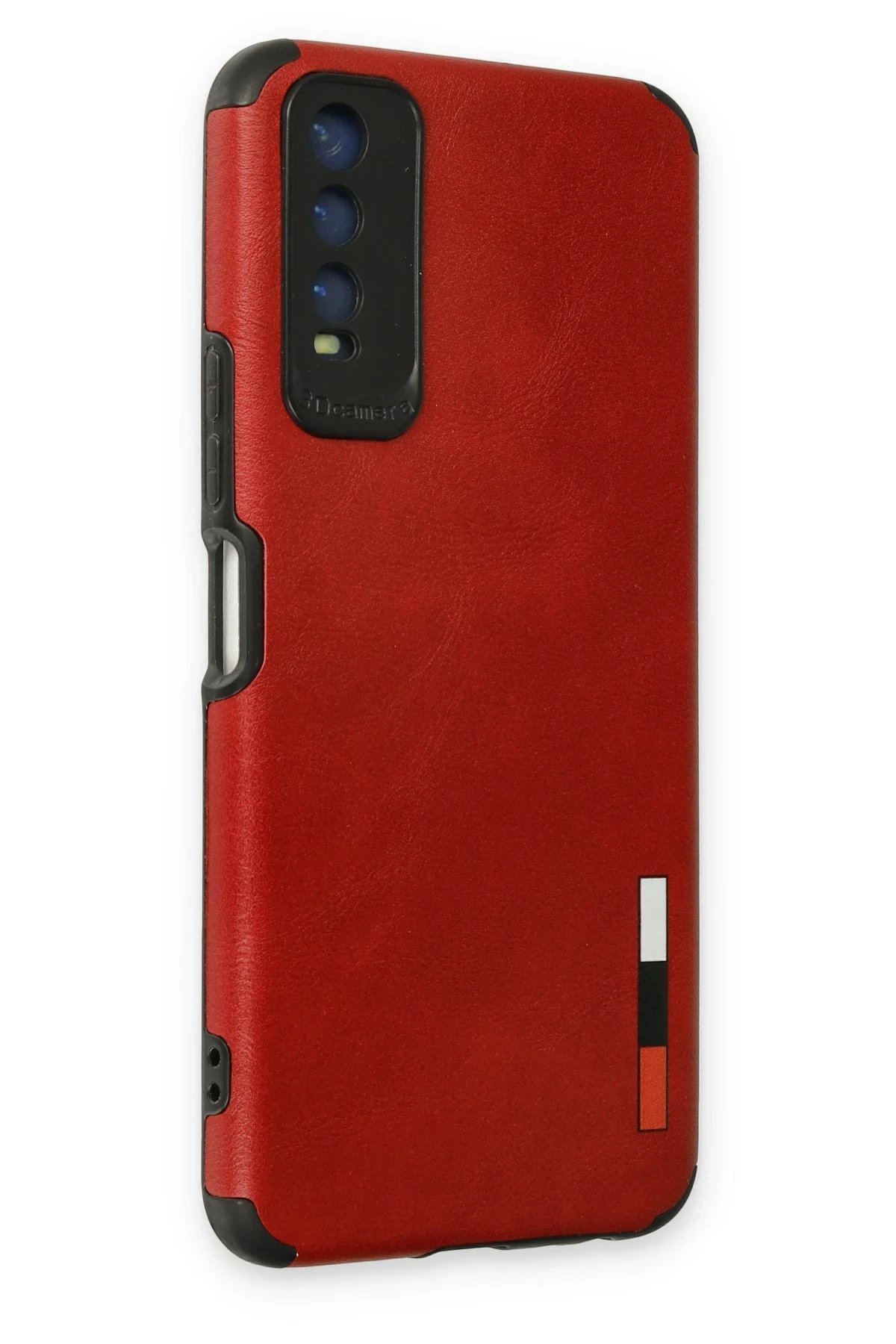 Newface Vivo Y11S Kılıf Loop Deri Silikon - Kırmızı