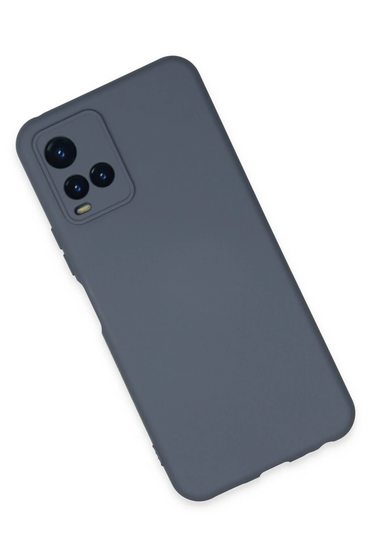 Newface Vivo Y21S Kılıf Nano içi Kadife Silikon - Gri