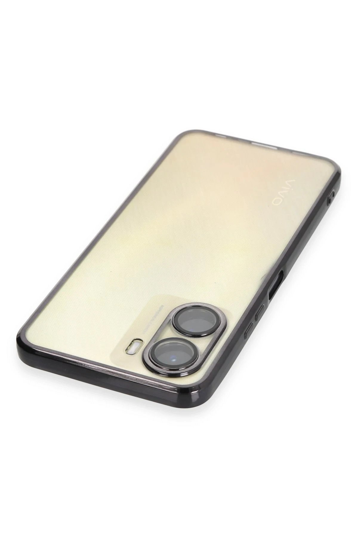 Newface Vivo Y16 Kılıf Razer Lensli Silikon - Siyah