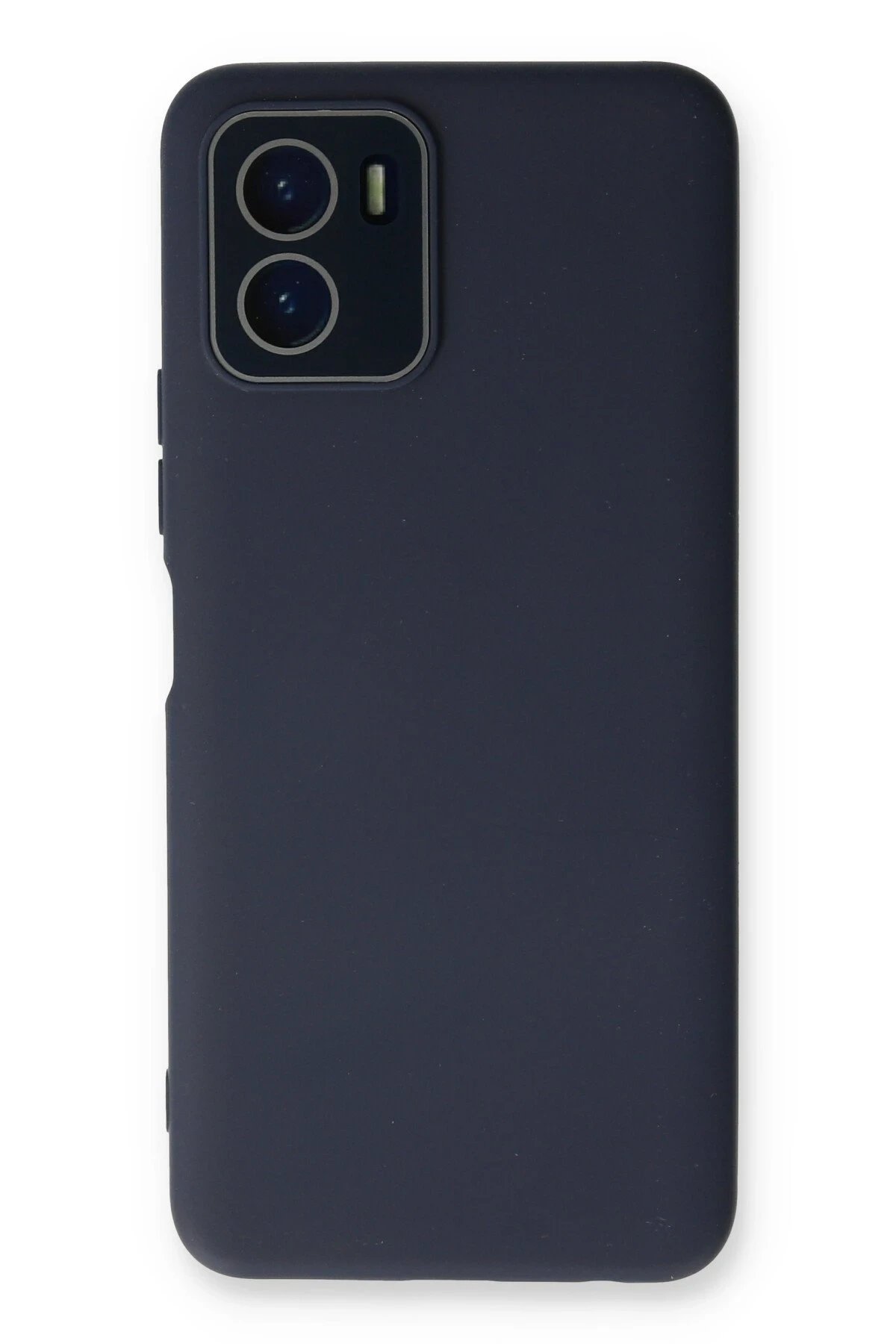 Newface Vivo Y15S Kılıf Lansman Glass Kapak - Lacivert