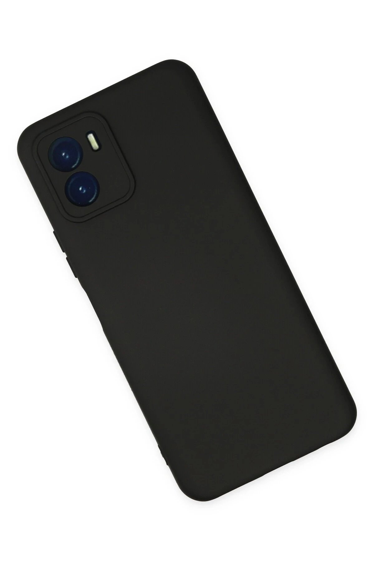 Newface Vivo Y15S Kılıf Nano içi Kadife Silikon - Siyah