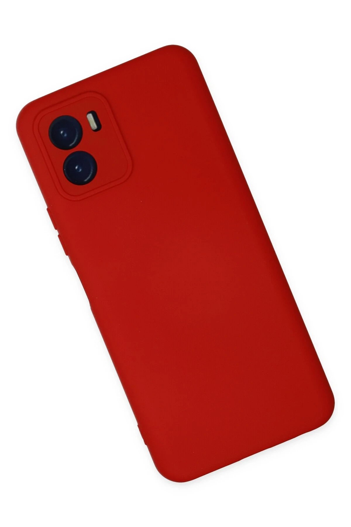 Newface Vivo Y15S Kılıf Nano içi Kadife Silikon - Kırmızı