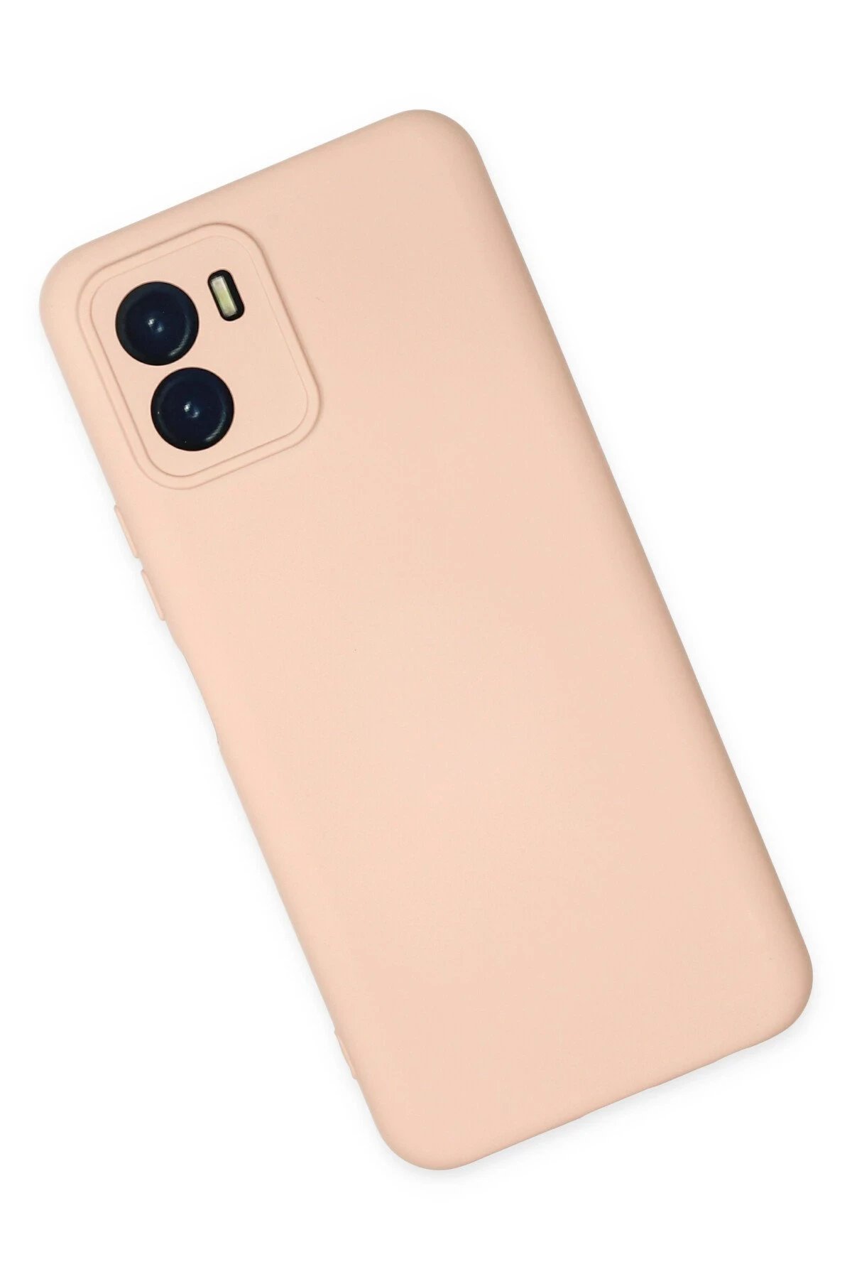 Newface Vivo Y15S Kılıf Nano içi Kadife Silikon - Pudra