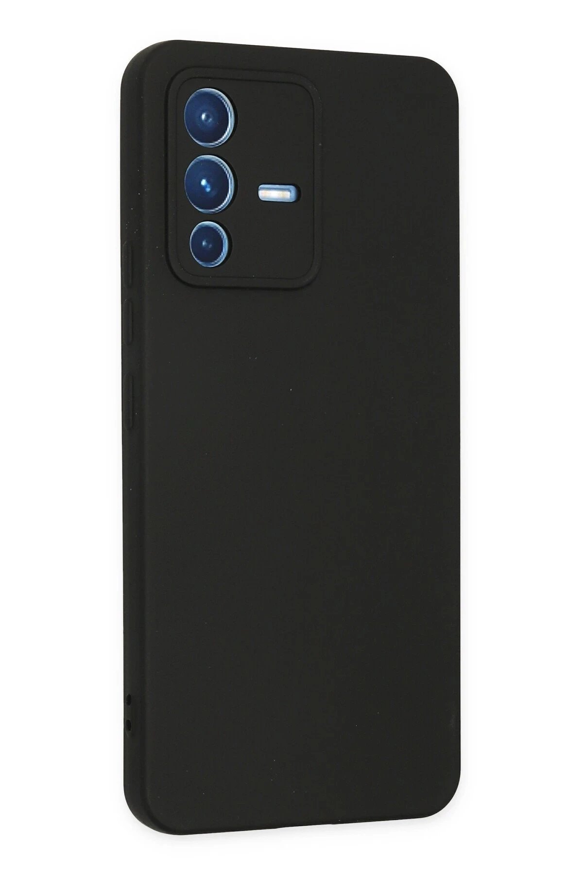 Newface Vivo V23 5G Kılıf Nano içi Kadife Silikon - Siyah