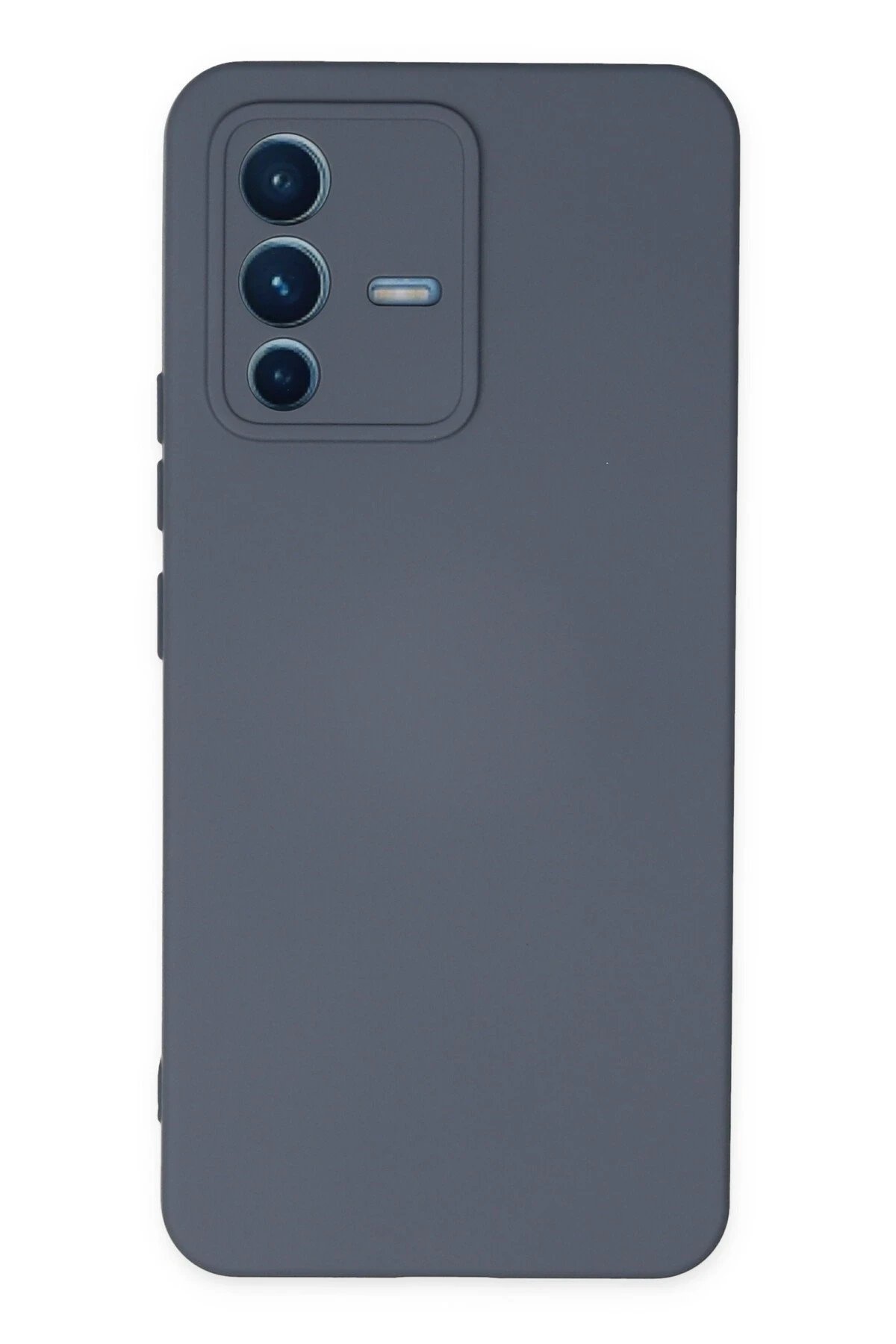 Newface Vivo V23 5G Kılıf Nano içi Kadife Silikon - Gri