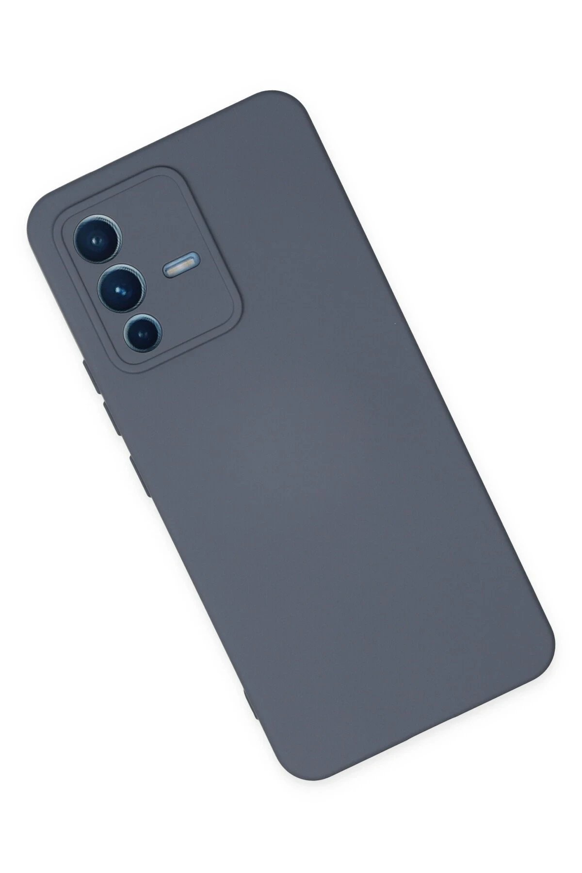 Newface Vivo V23 5G Kılıf Nano içi Kadife Silikon - Gri