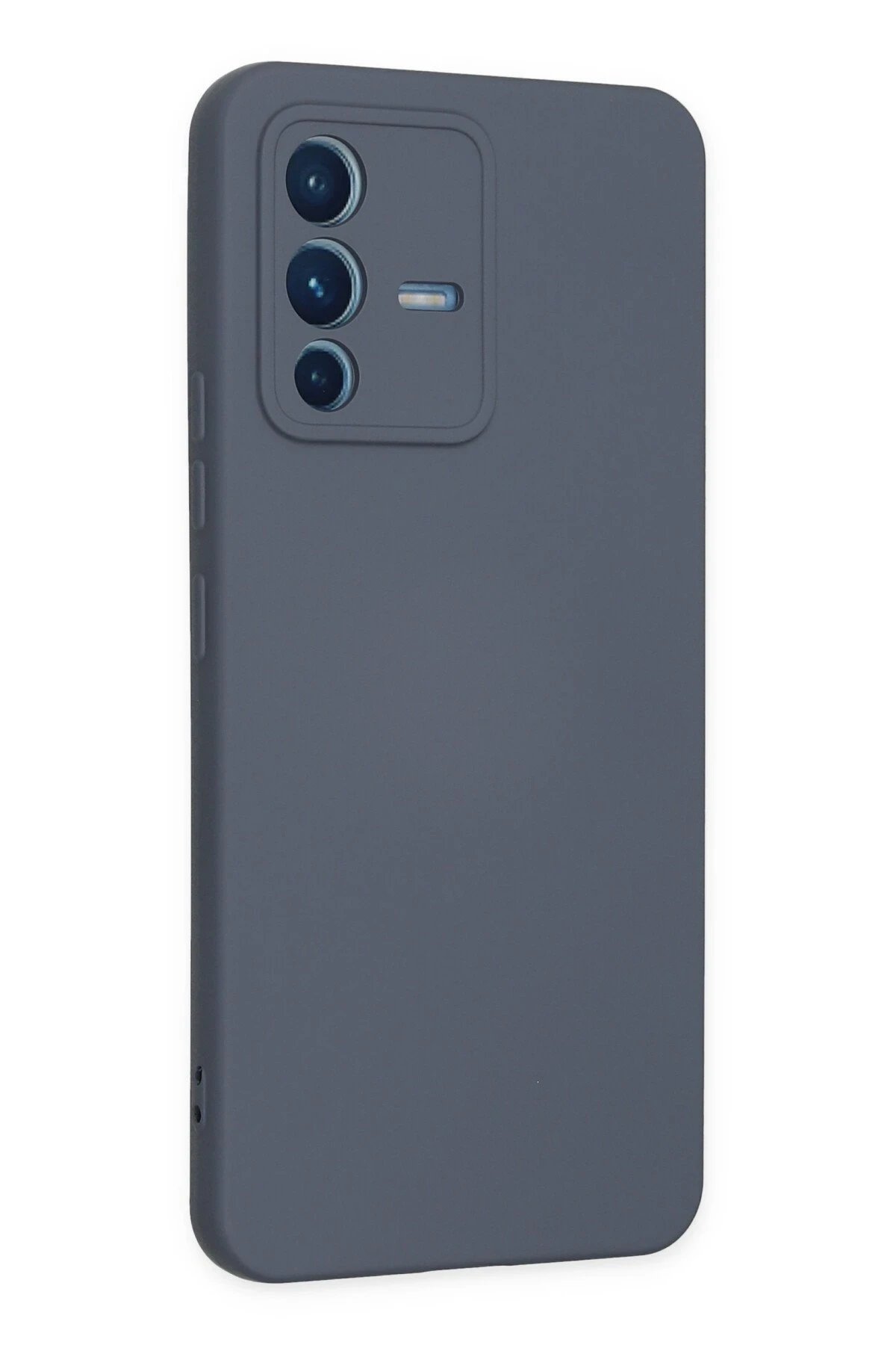 Newface Vivo V23 5G Kılıf Nano içi Kadife Silikon - Gri