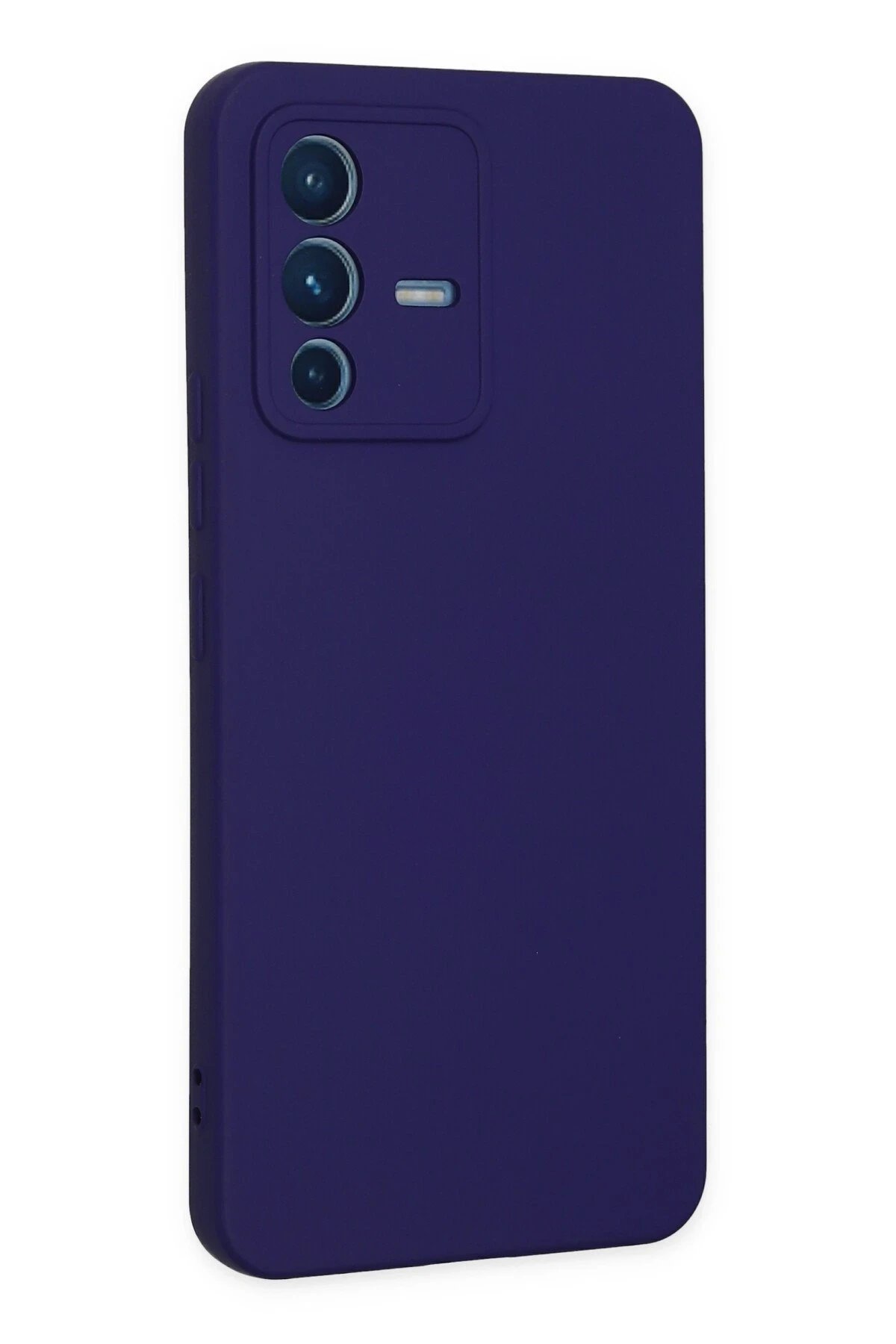 Newface Vivo V23 5G Kılıf Nano içi Kadife Silikon - Mor