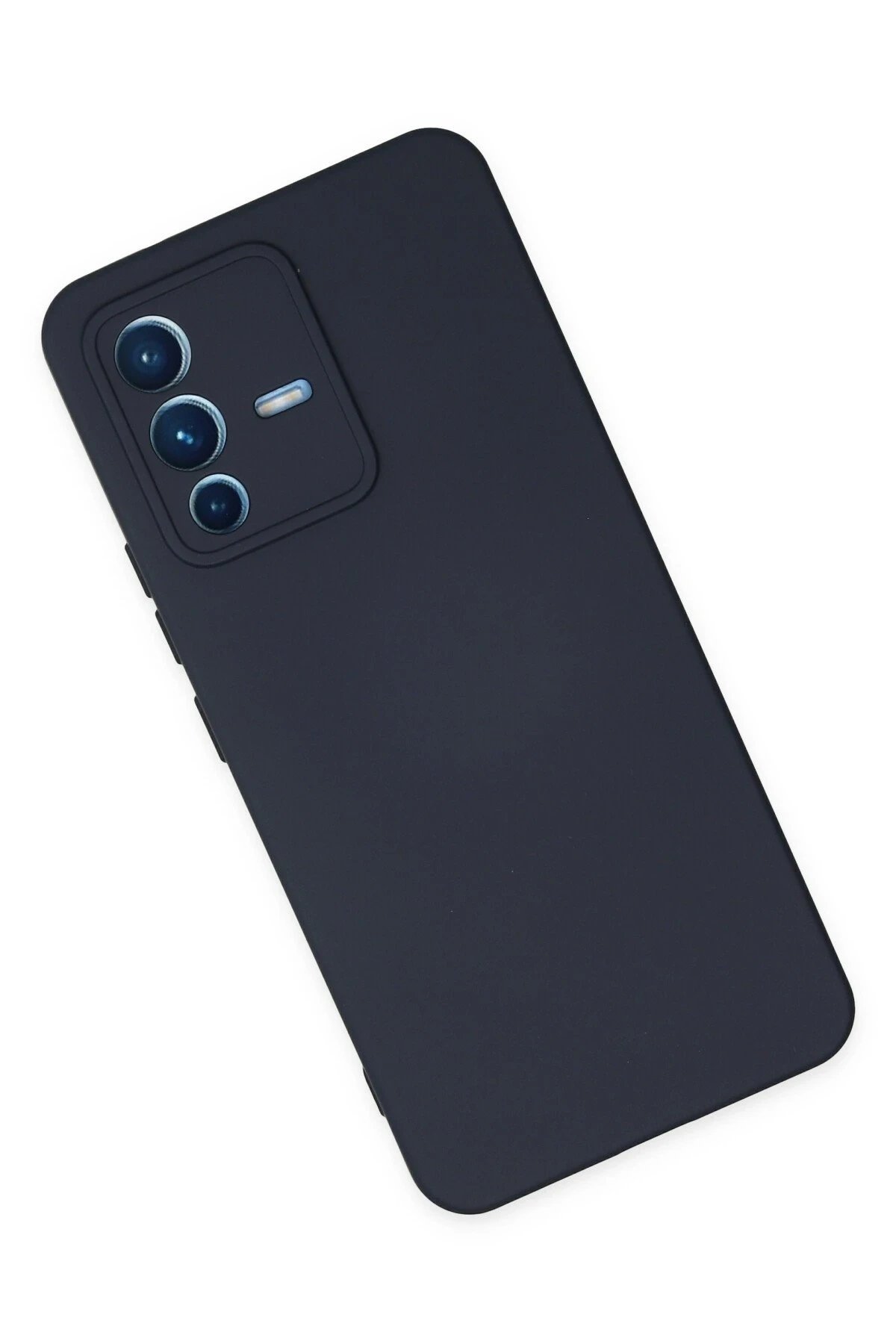 Newface Vivo V23 5G Kılıf Nano içi Kadife Silikon - Lacivert