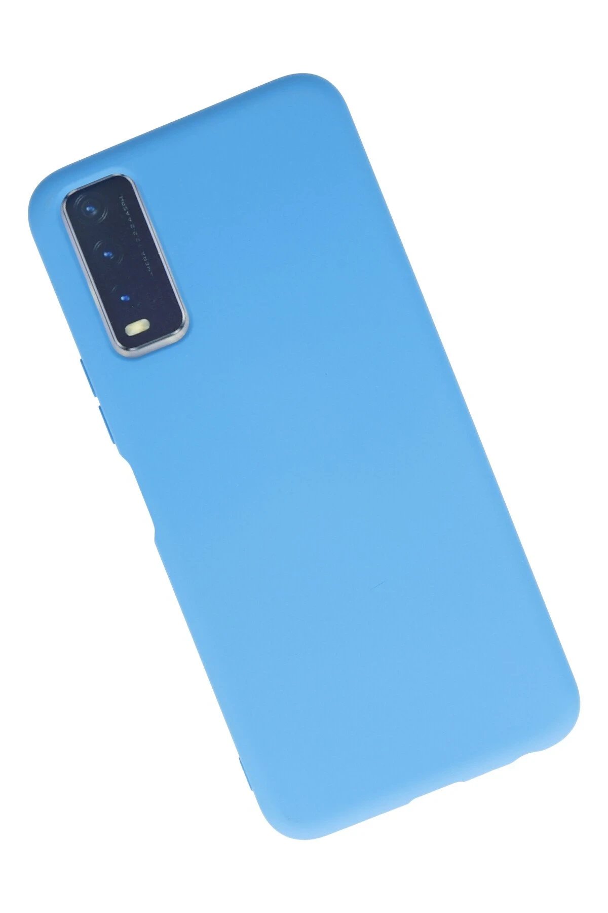 Newface Vivo Y11S Kılıf Nano içi Kadife Silikon - Mavi