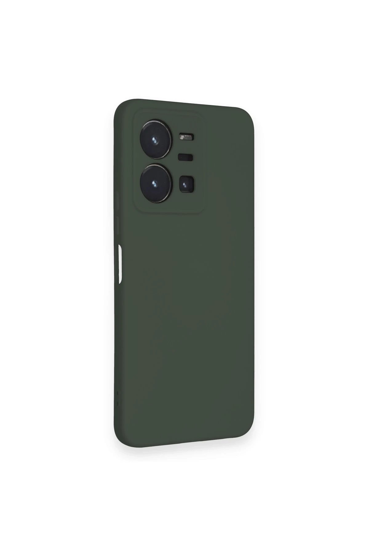 Newface Vivo Y35 Kılıf Nano içi Kadife Silikon - Koyu Yeşil