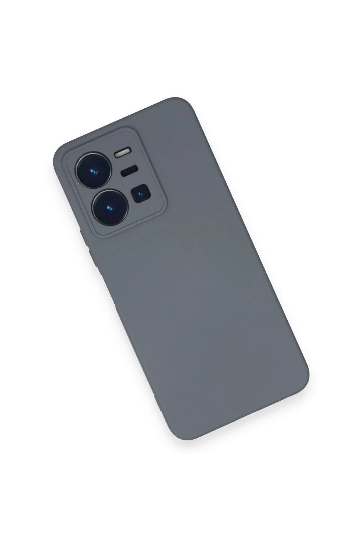 Newface Vivo Y35 Kılıf Nano içi Kadife Silikon - Gri