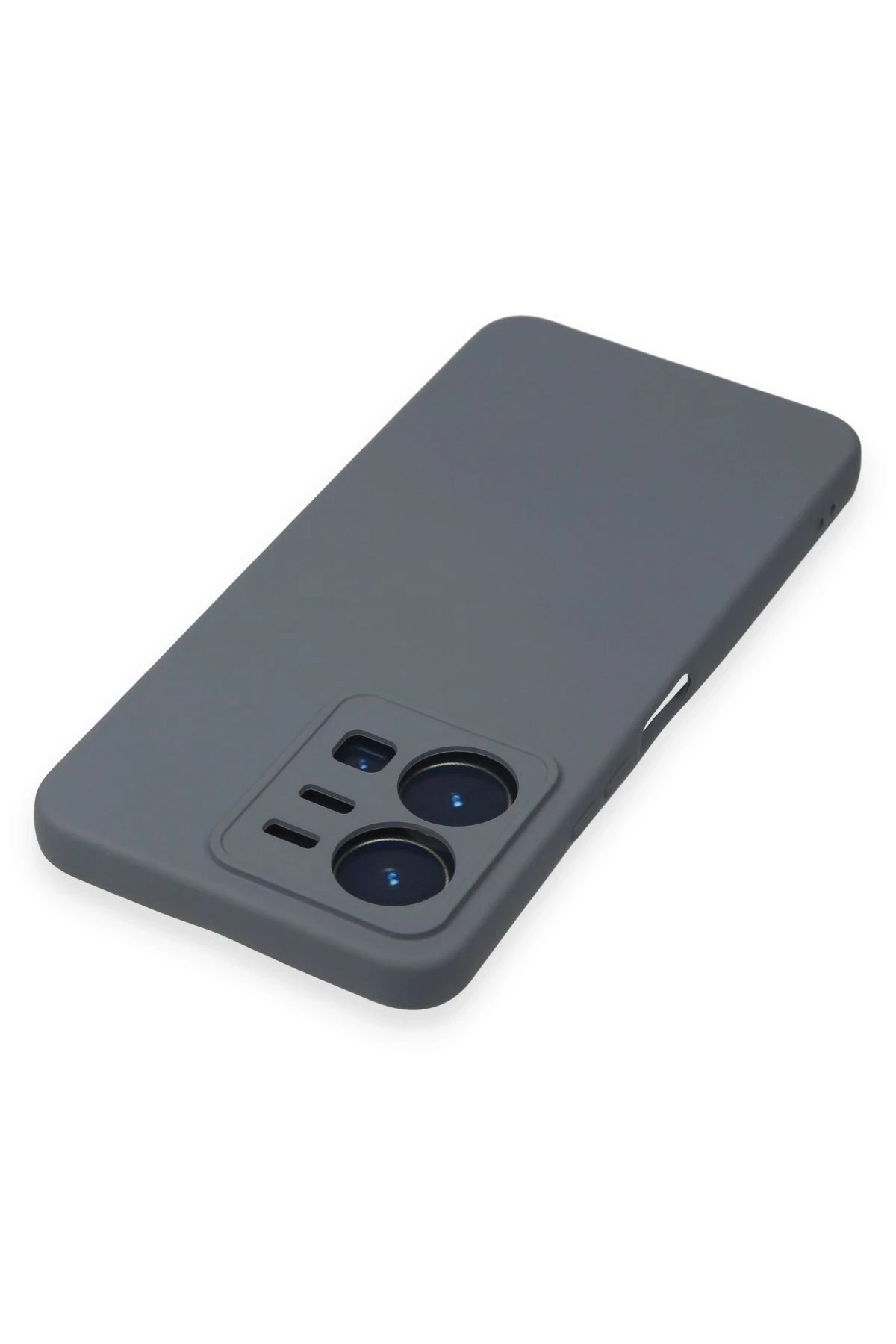 Newface Vivo Y35 Kılıf Nano içi Kadife Silikon - Gri