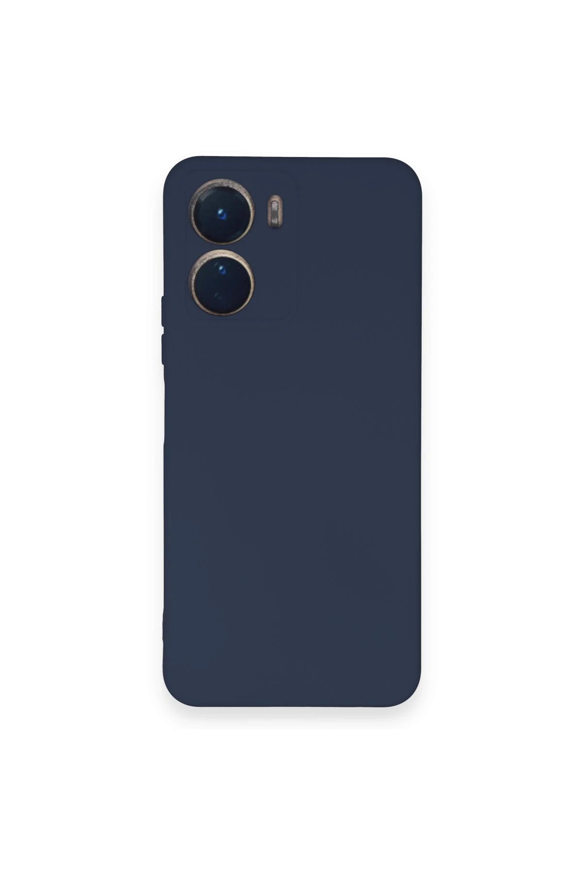 Newface Vivo Y16 Kılıf Nano içi Kadife Silikon - Lacivert