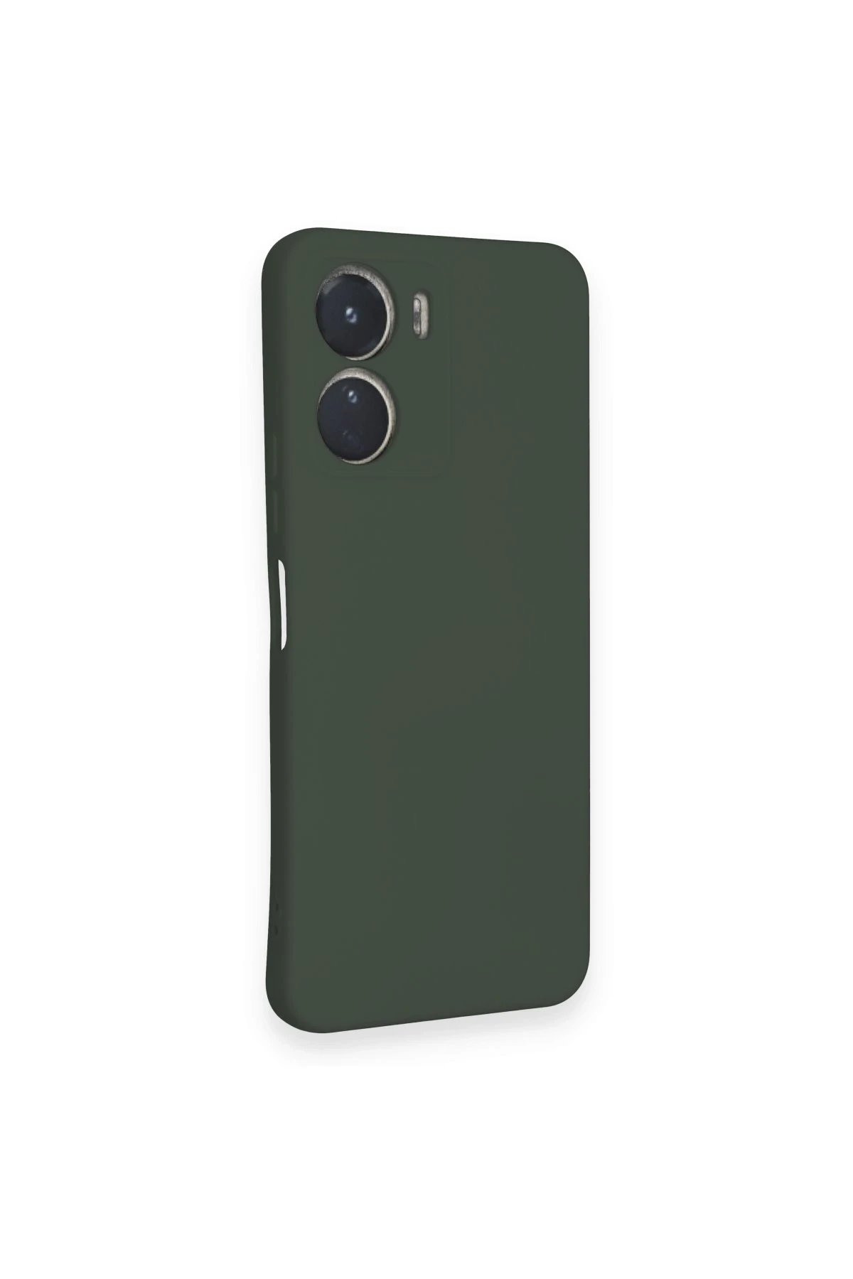 Newface Vivo Y16 Kılıf Nano içi Kadife Silikon - Koyu Yeşil