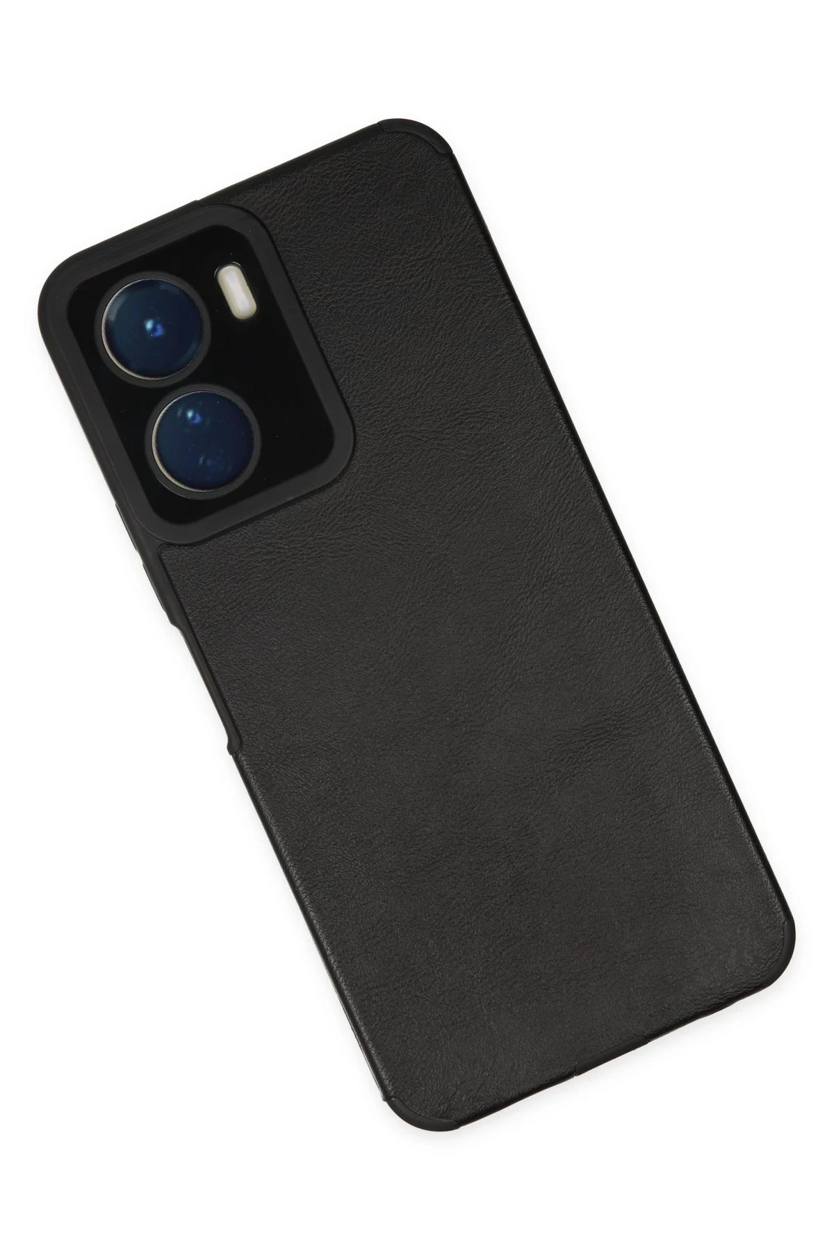 Newface Vivo Y16 Kılıf Loop Deri Silikon - Siyah