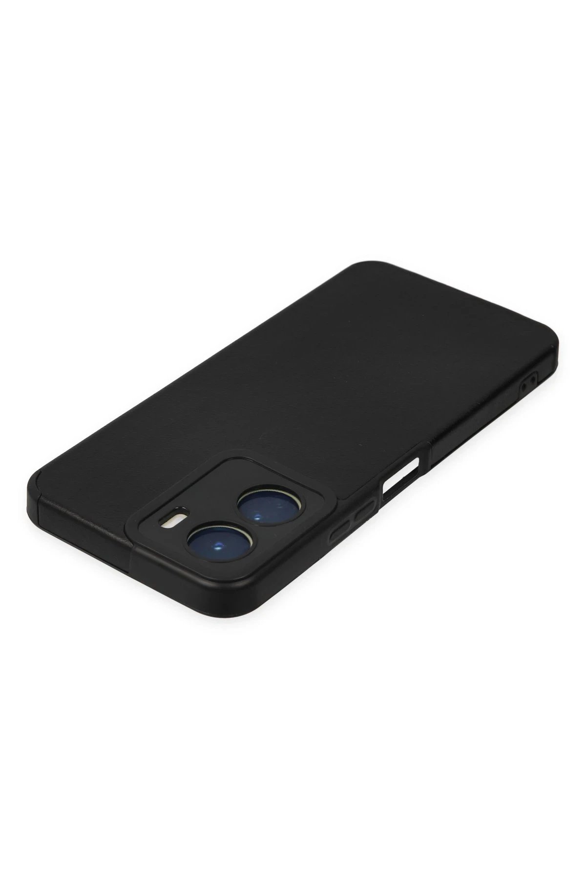 Newface Vivo Y16 Kılıf Loop Deri Silikon - Siyah