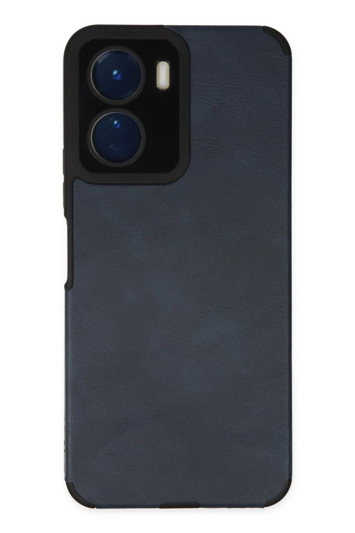 Newface Vivo Y16 Kılıf Loop Deri Silikon - Lacivert