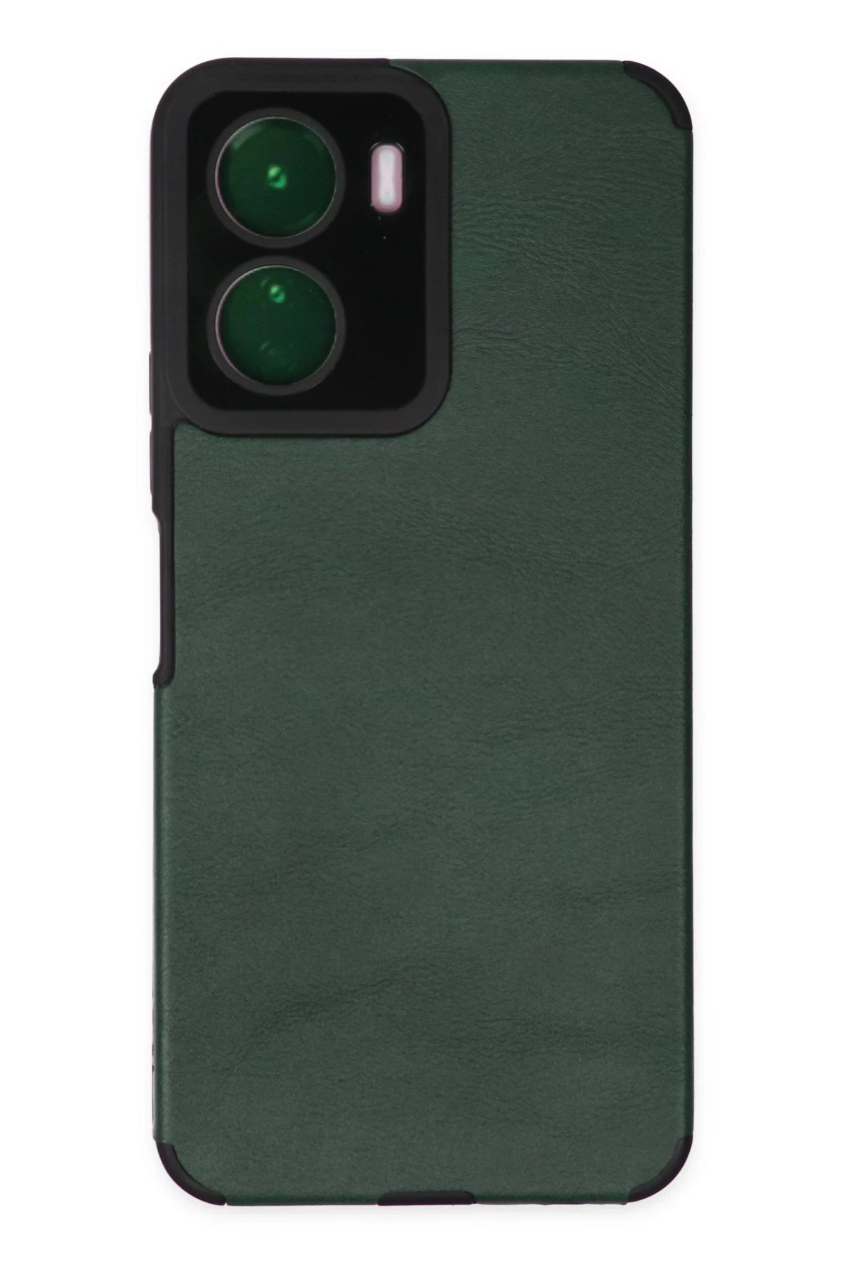 Newface Vivo Y16 Kılıf Loop Deri Silikon - Yeşil