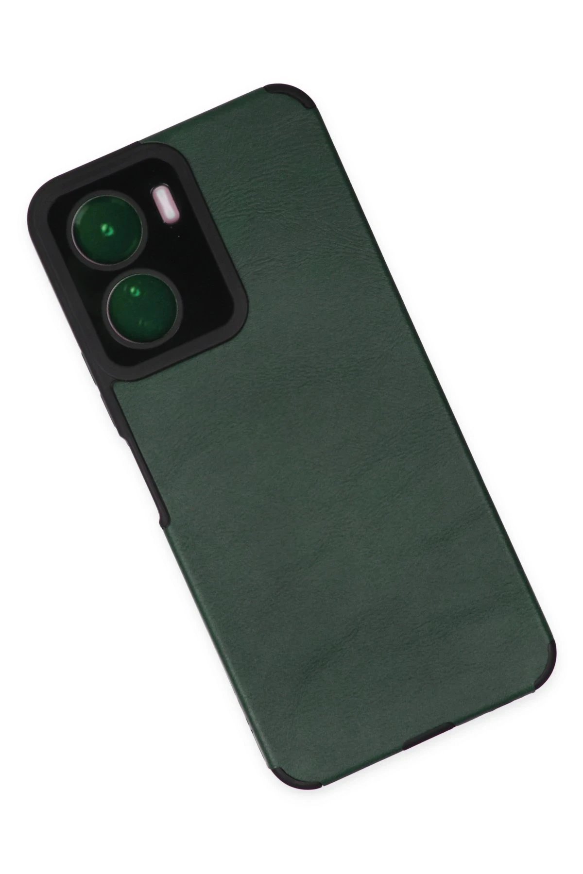 Newface Vivo Y16 Kılıf Loop Deri Silikon - Yeşil