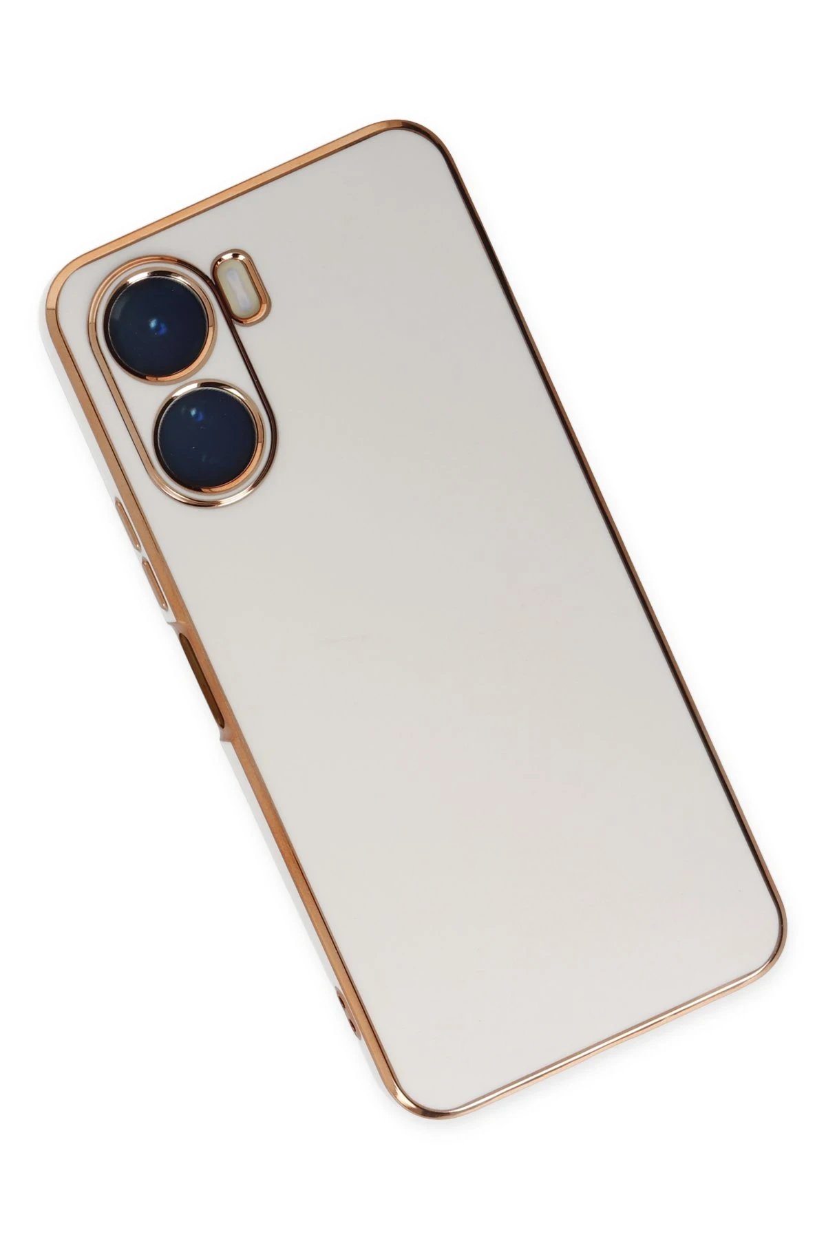 Newface Vivo Y16 Kılıf Volet Silikon - Beyaz