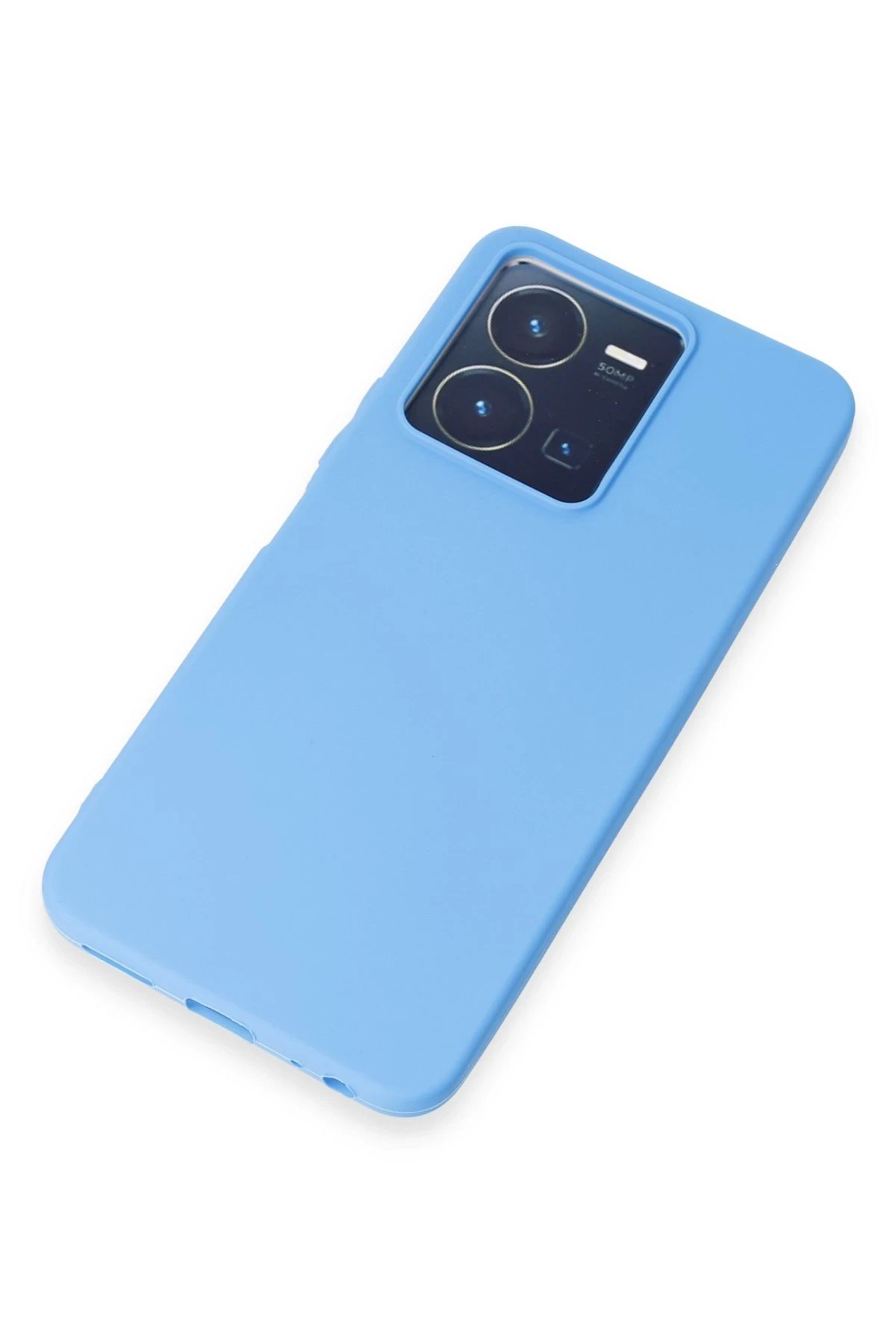 Newface Vivo Y35 Kılıf First Silikon - Mavi