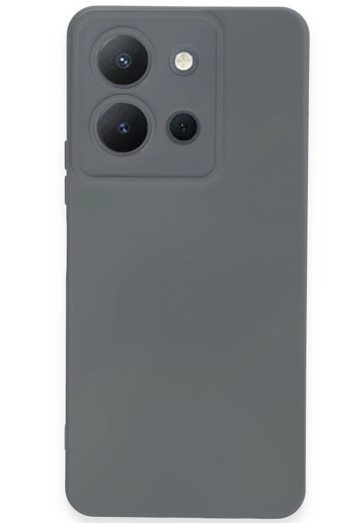 Newface Vivo Y36 Kılıf Nano içi Kadife Silikon - Gri