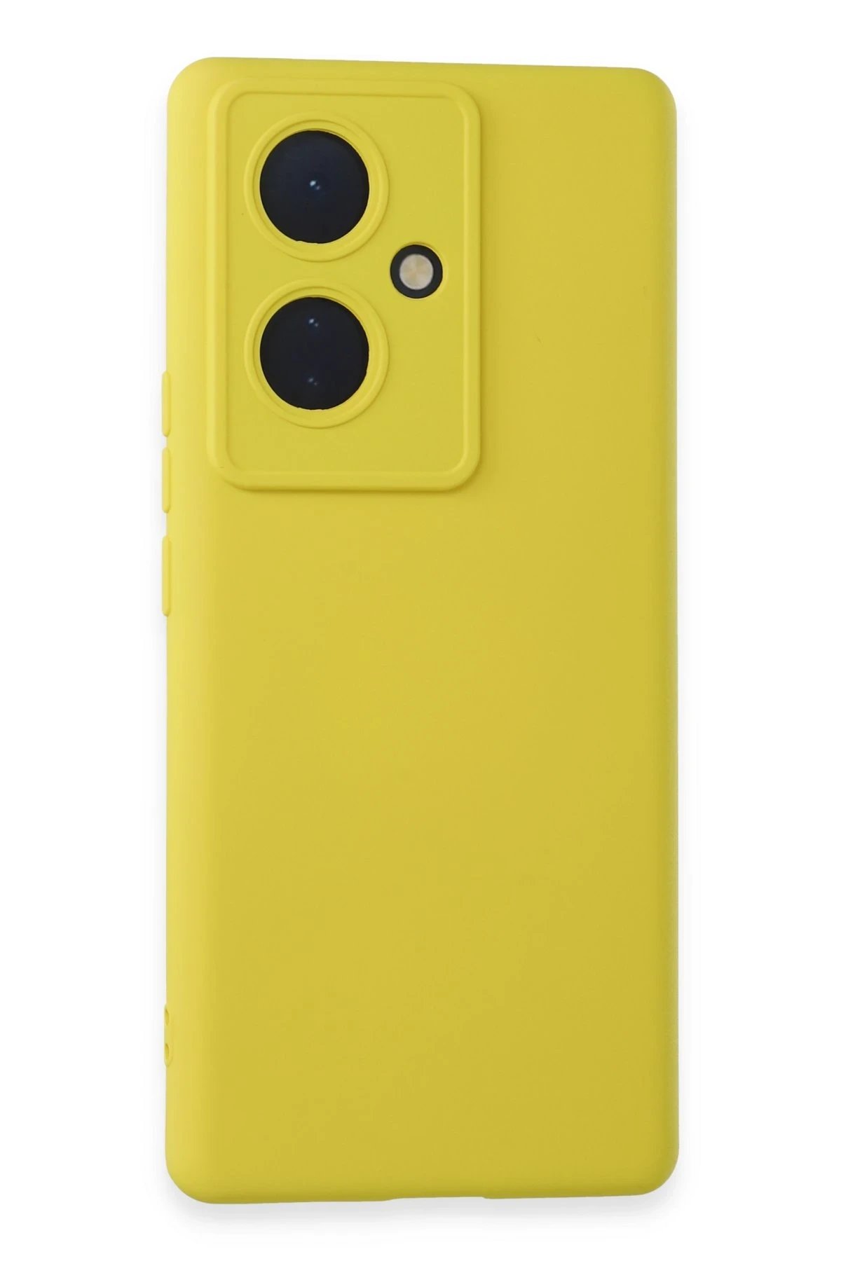 Newface Vivo V29 Lite Kılıf Nano içi Kadife Silikon - Sarı