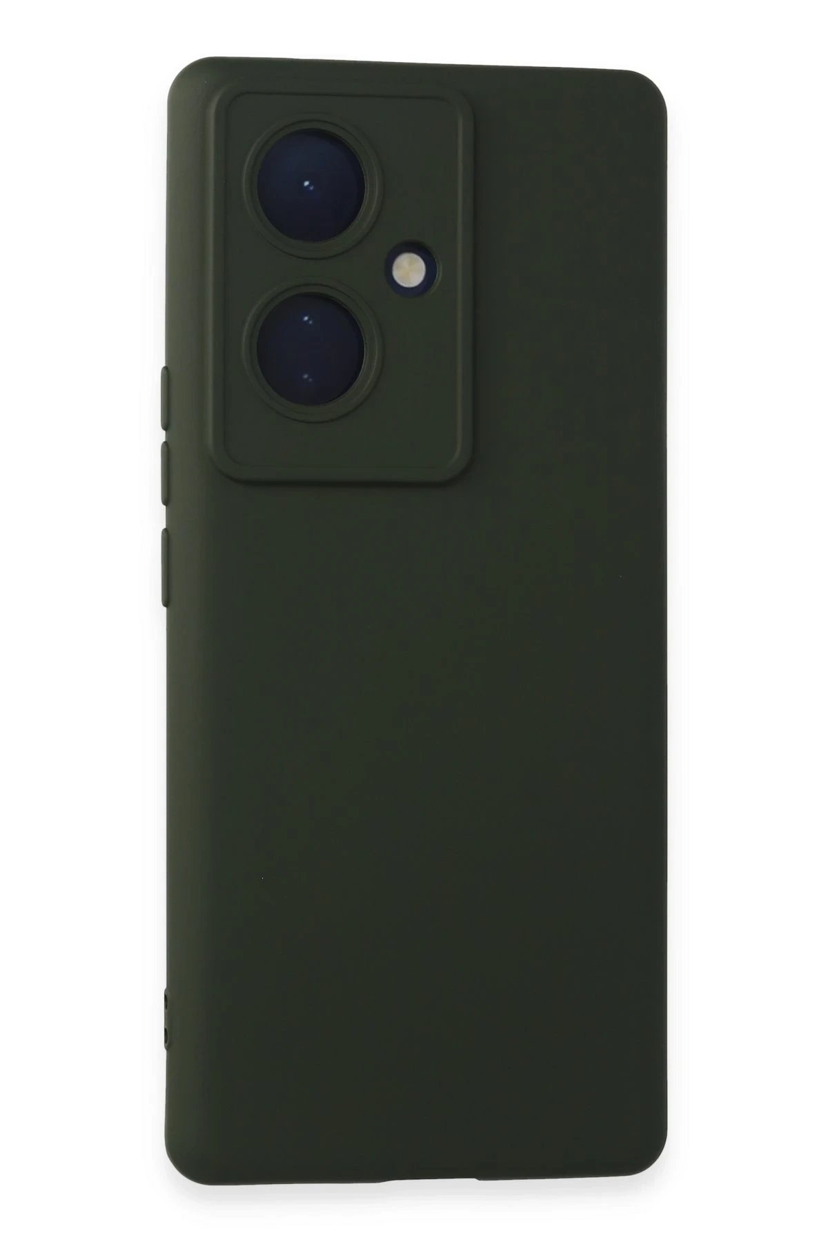 Newface Vivo V29 Lite Kılıf Nano içi Kadife Silikon - Koyu Yeşil