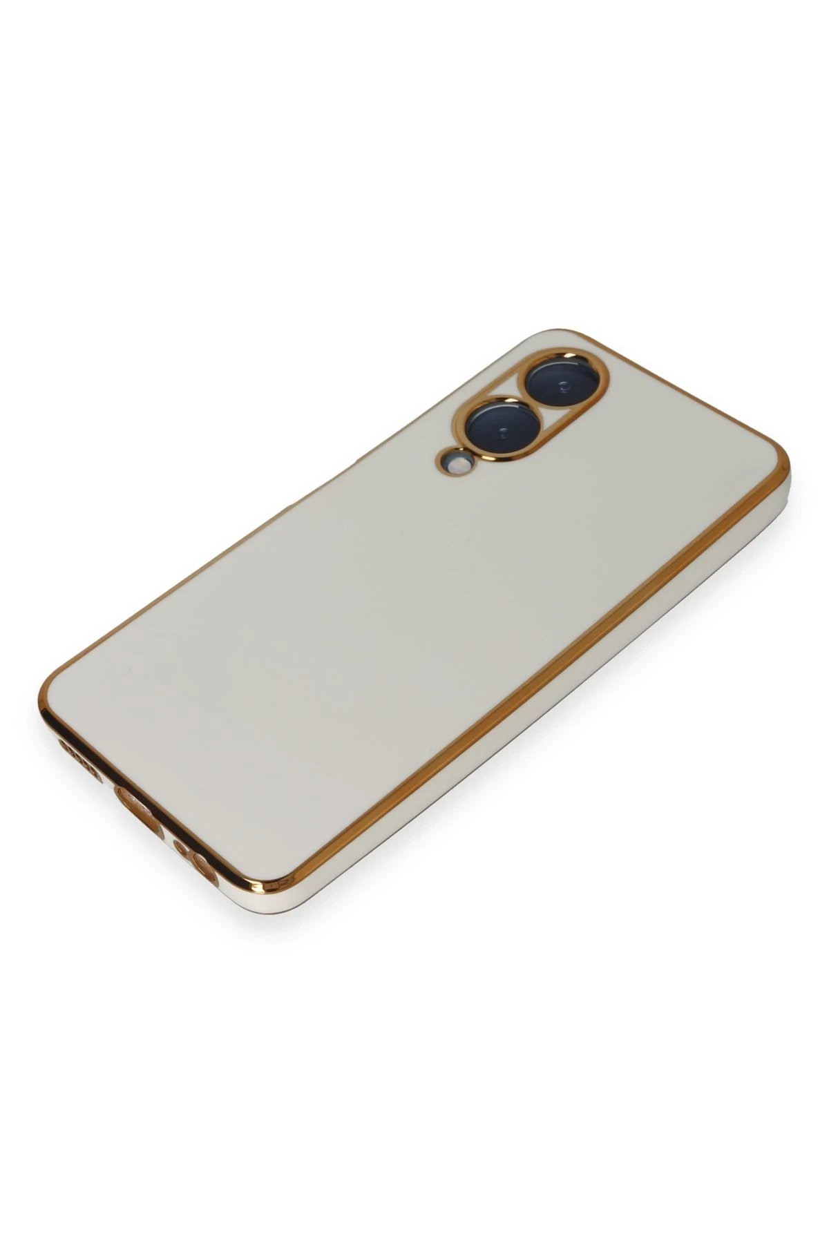 Newface Vivo Y17S Kılıf Volet Silikon - Beyaz