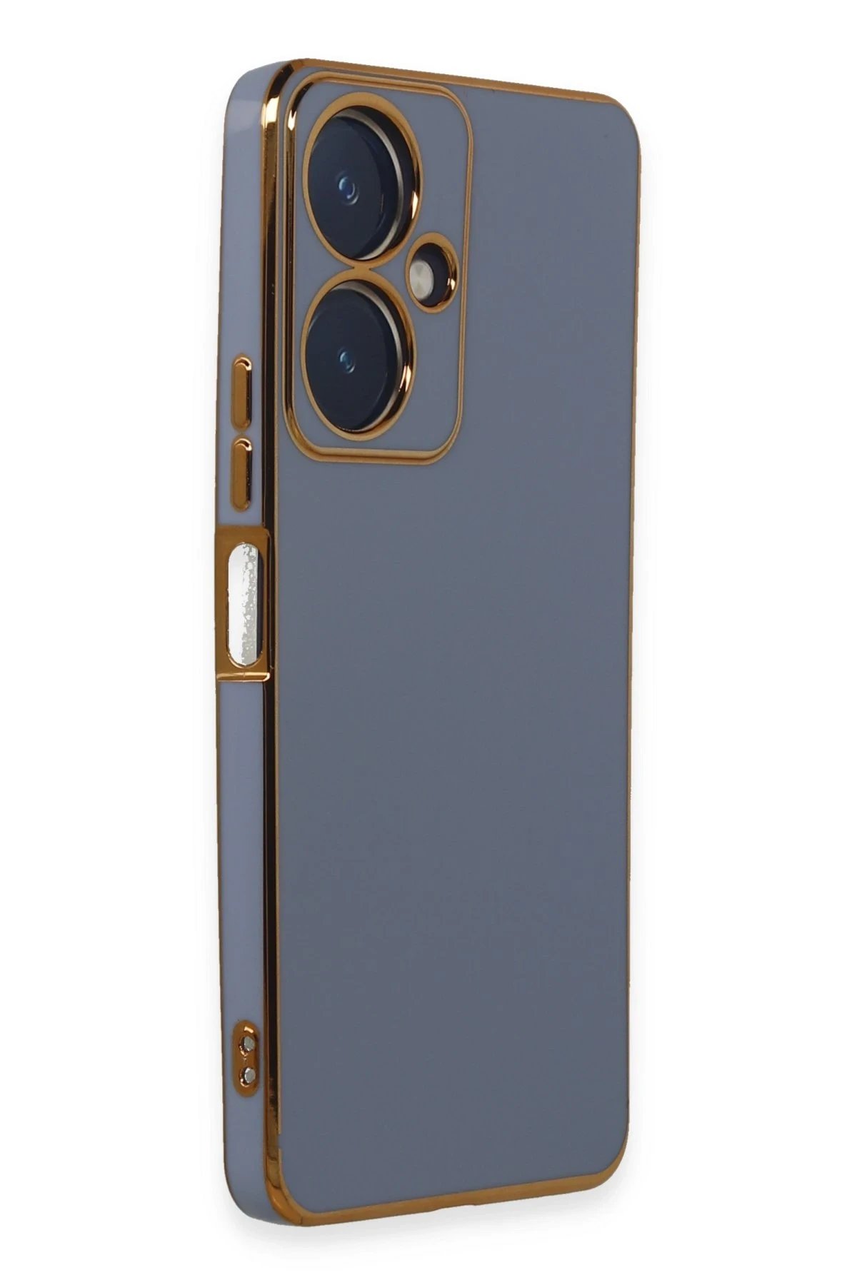 Newface Vivo Y27 Kılıf Volet Silikon - Mavi