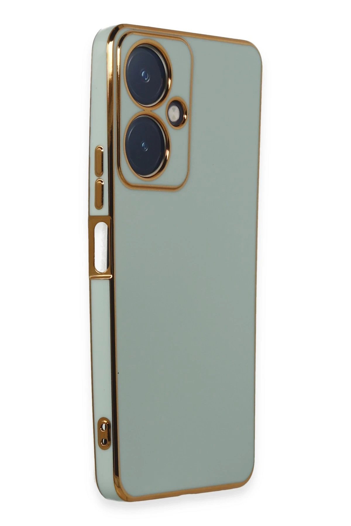 Newface Vivo Y27 Kılıf Volet Silikon - Açık Yeşil